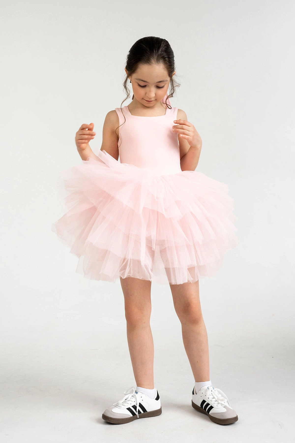 Mini Celebrities Girls Pink Rose Tutu Dress