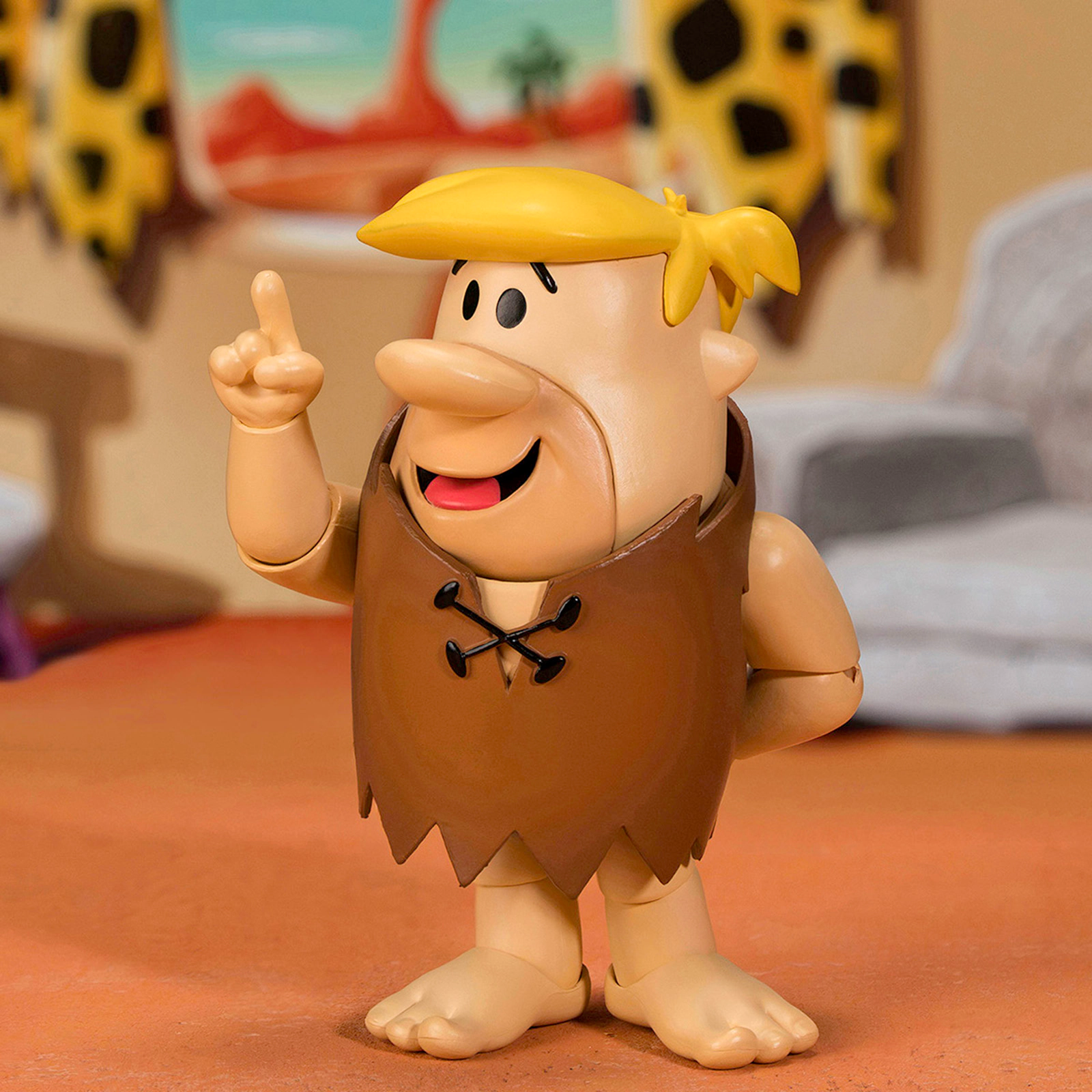 Jada Barney Rubble 4.5" Moveable Figure With Accessories And Alternate Head And Hands "The Flintstones - Post