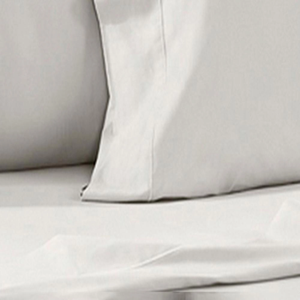 Perthshire Platinum Concepts 1200 Thread Count Solid Sateen Sheet 4 Piece Set Queen Ivory