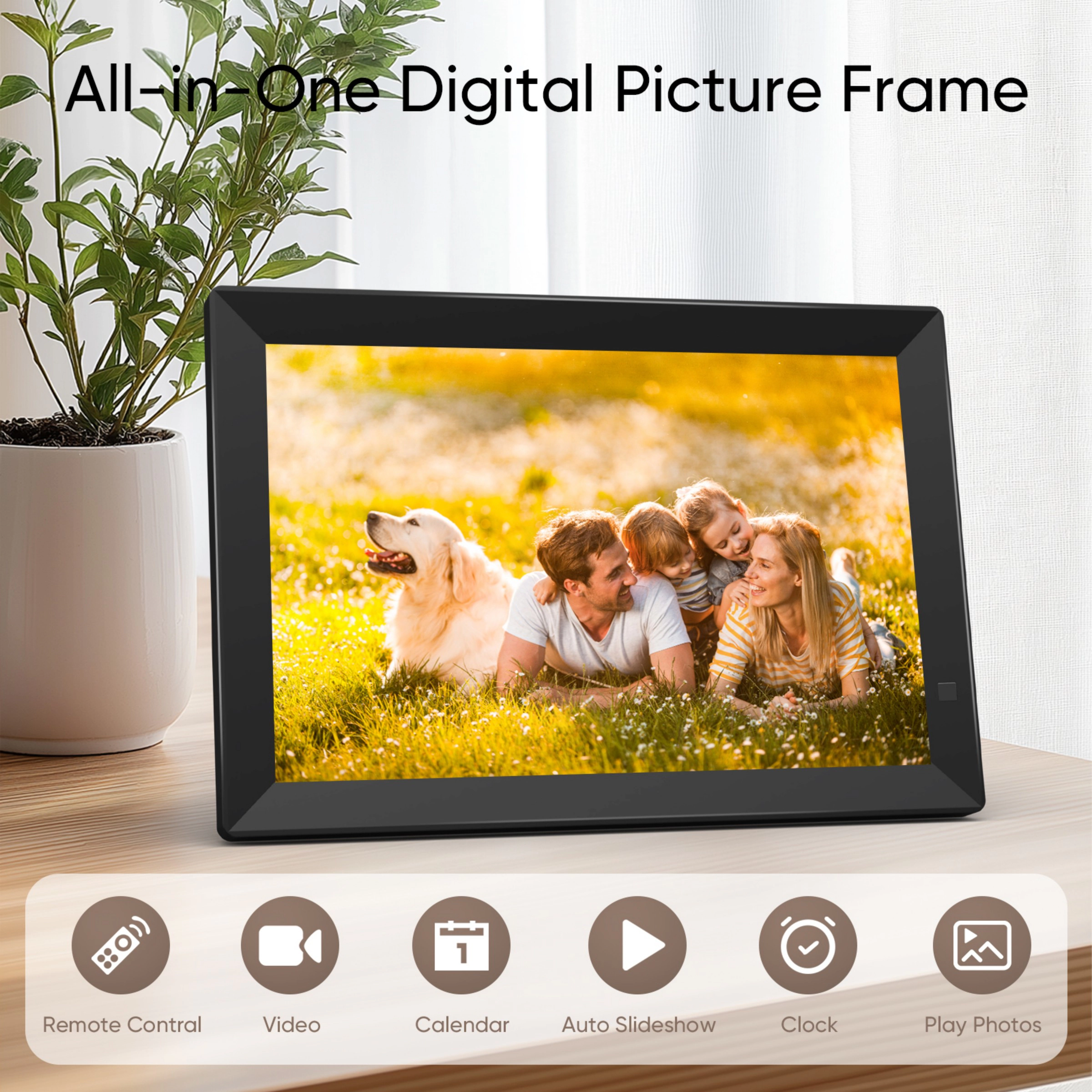 Sonicgrace 10.1" Digital Picture Frame IPS Remote Controlled