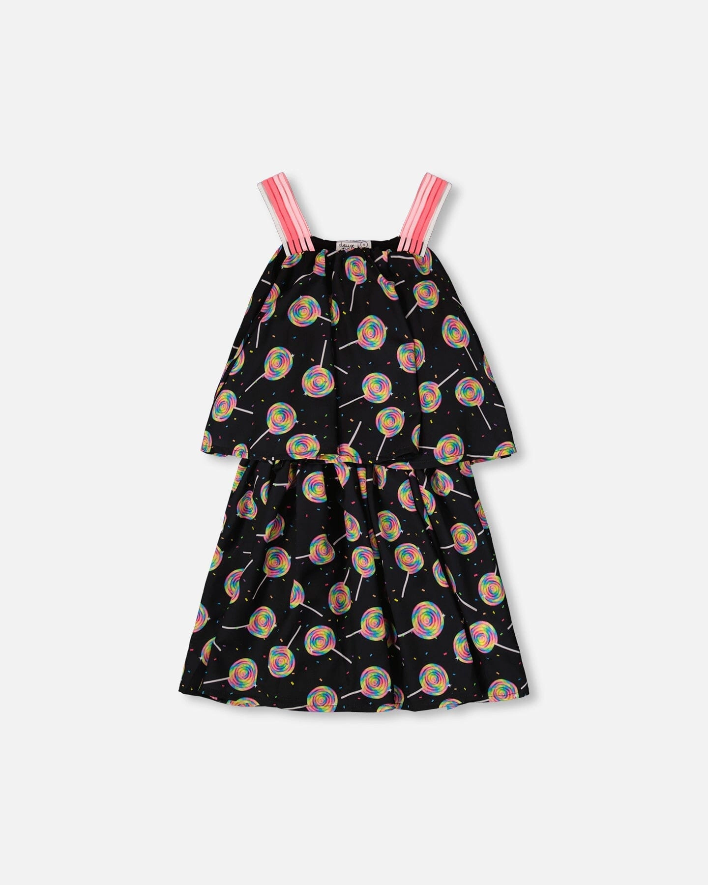 Deux par Girls Woven Dress Lollipop Print