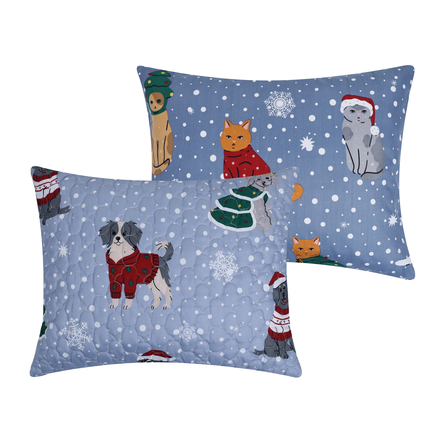 Greenland Home Fashions Winter Whiskers 100% Microfiber Shell Machine Quilted Sham