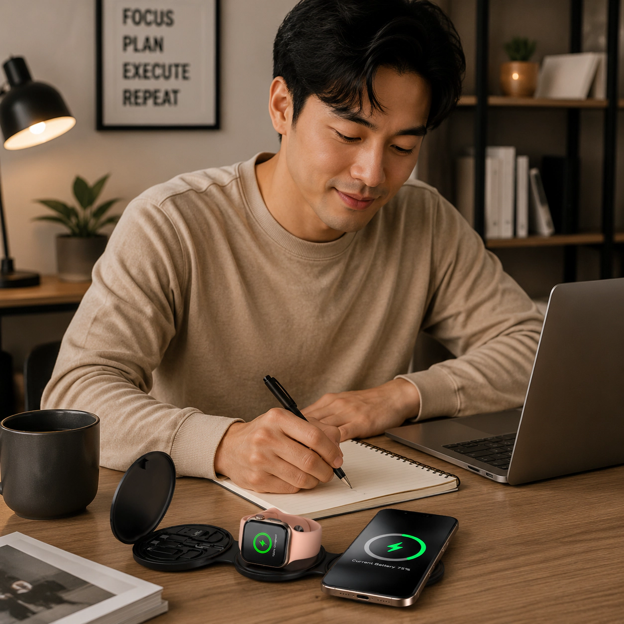 Pursonic 5-in-1 Folding Wireless Charging Station – Power Everything, All at Once