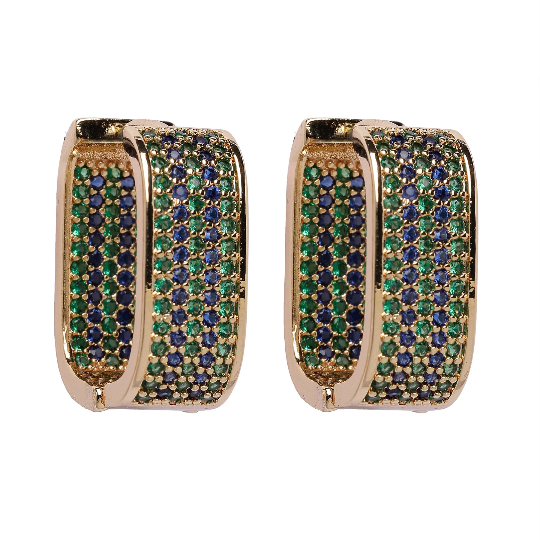 AGP PARIS Womens Golden Radiance Hoop Earrings