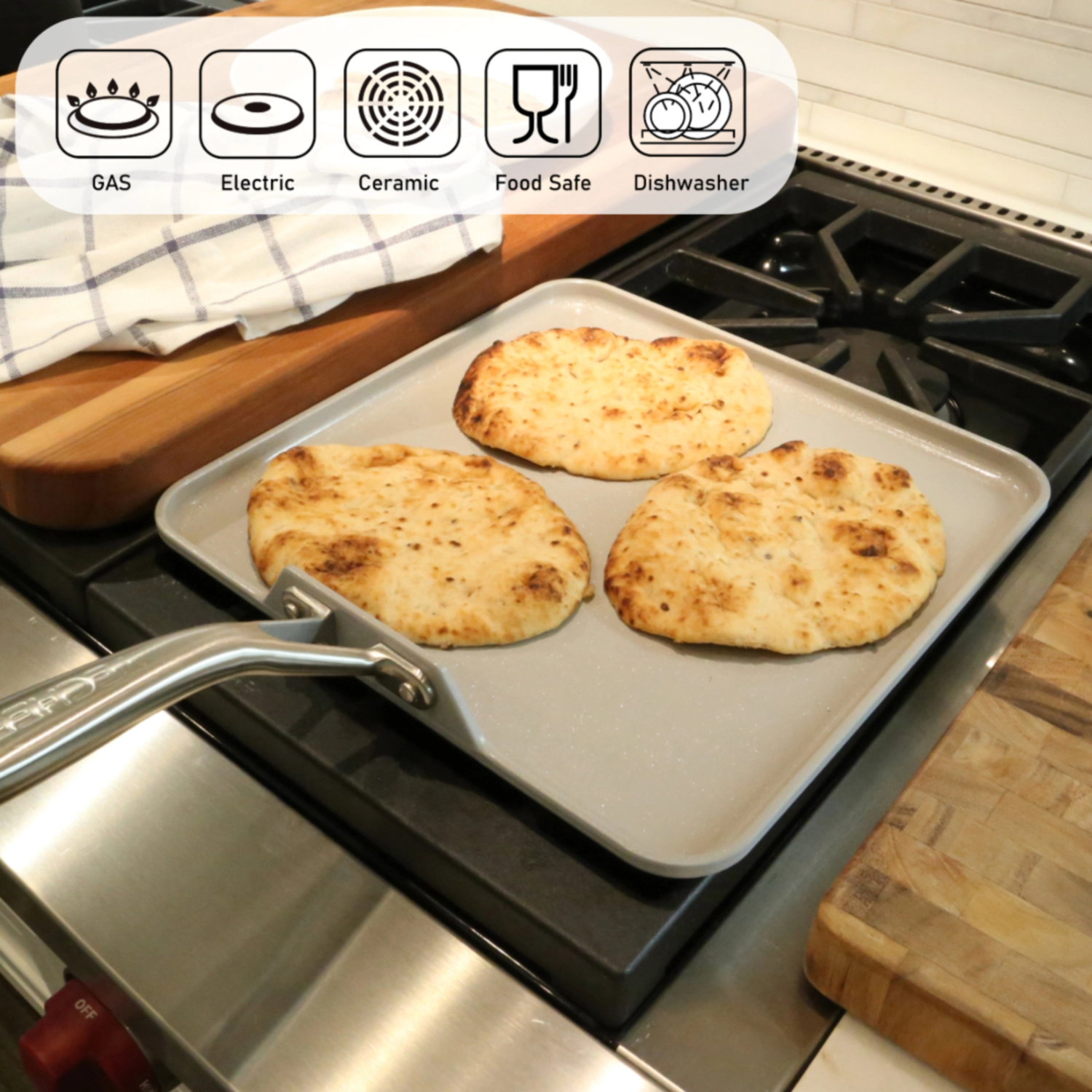 TECHEF - CeraTerra - 11 Inch Griddle Pan