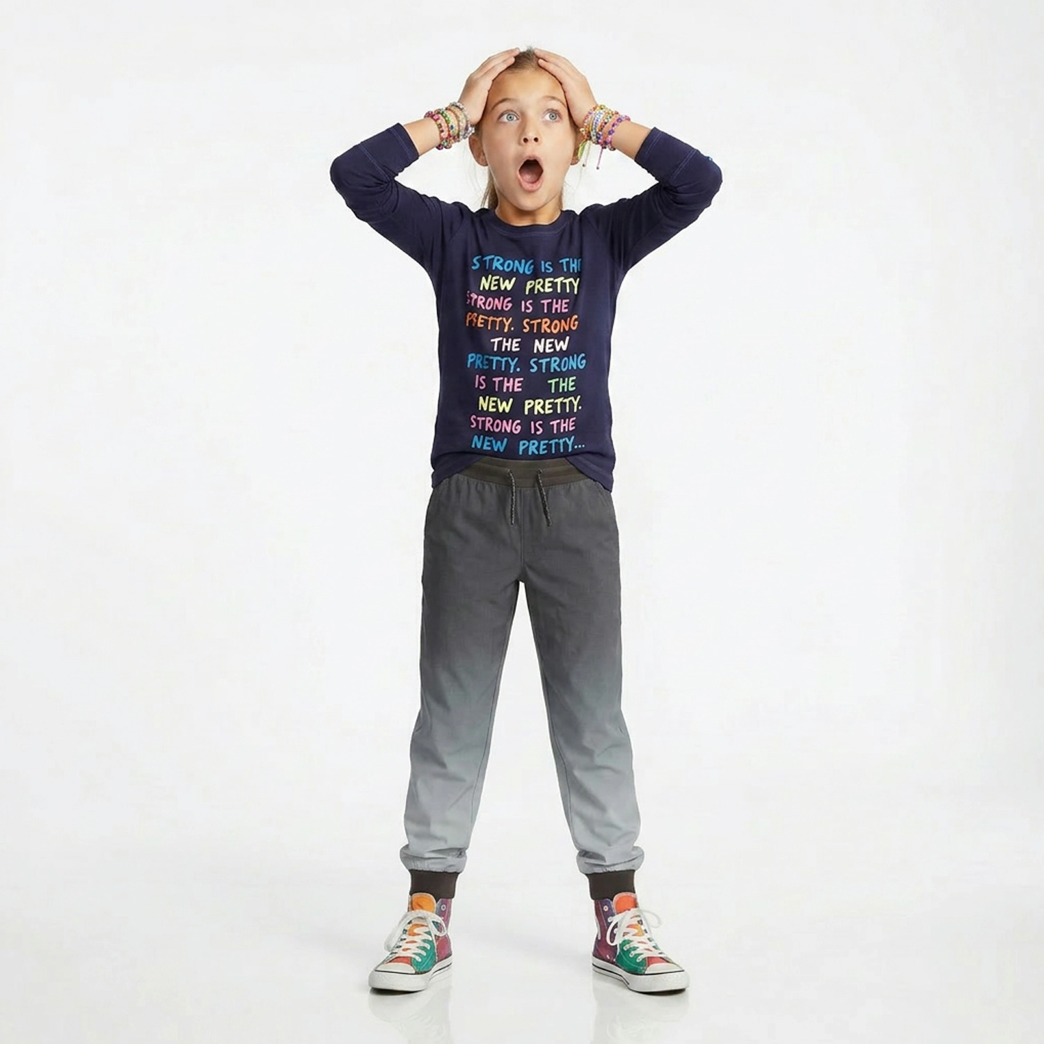 Rockets of Awesome Strong Is Pretty Active Tee for Girls