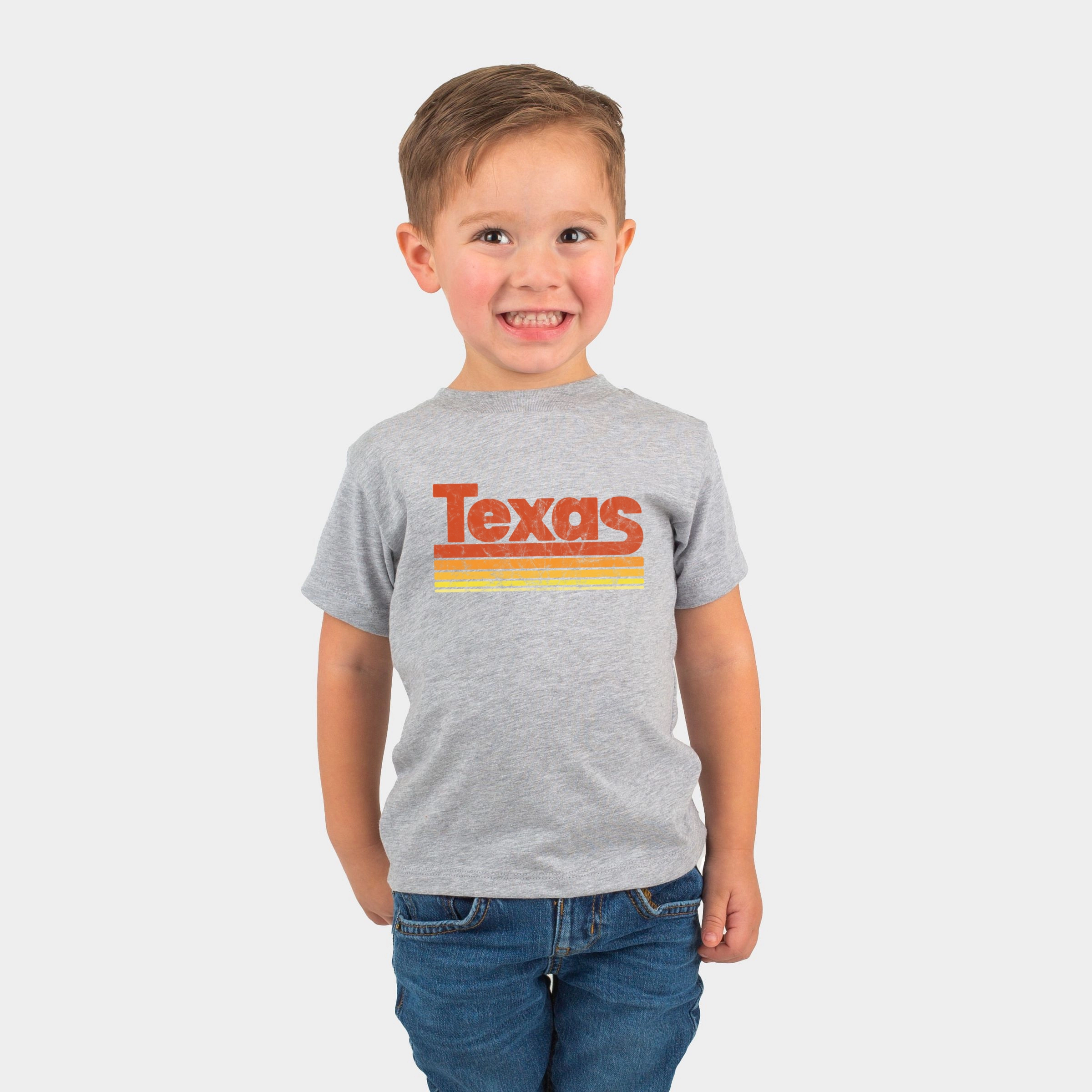 The Juniper Shop - Toddler Short Sleeve Graphic T-Shirt Texas Retro Stripes