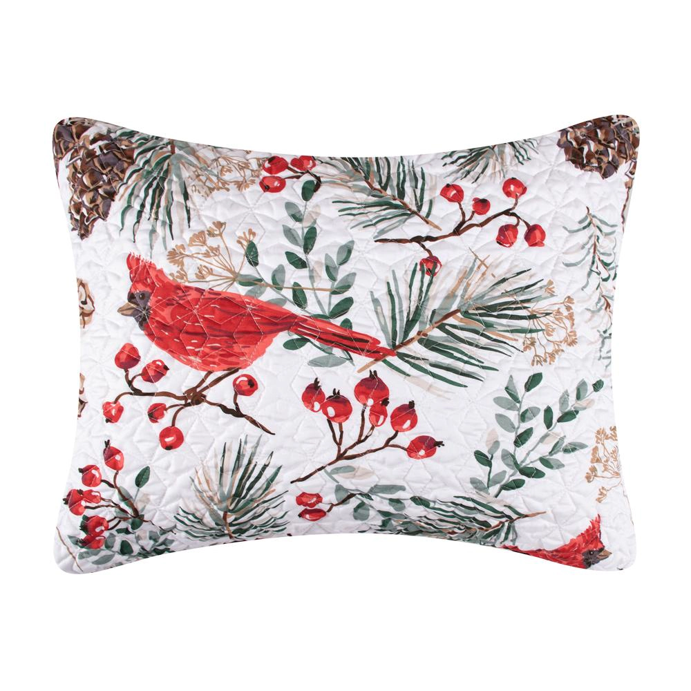 Greenland Home Fashions Cardinal Plaid Luxurious Super Soft Pillow Sham