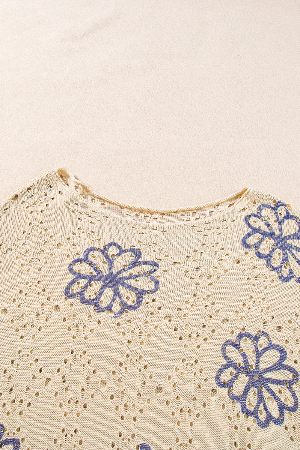 Threaded Pear Women's Harper Eyelet Drop Shoulder Sweater