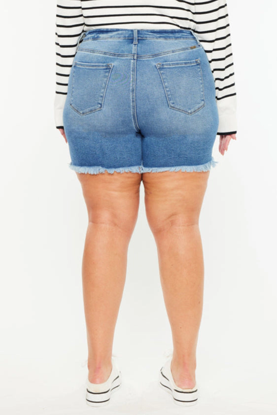 KanCan Women's Plus Essentials High Rise Shorts Syd