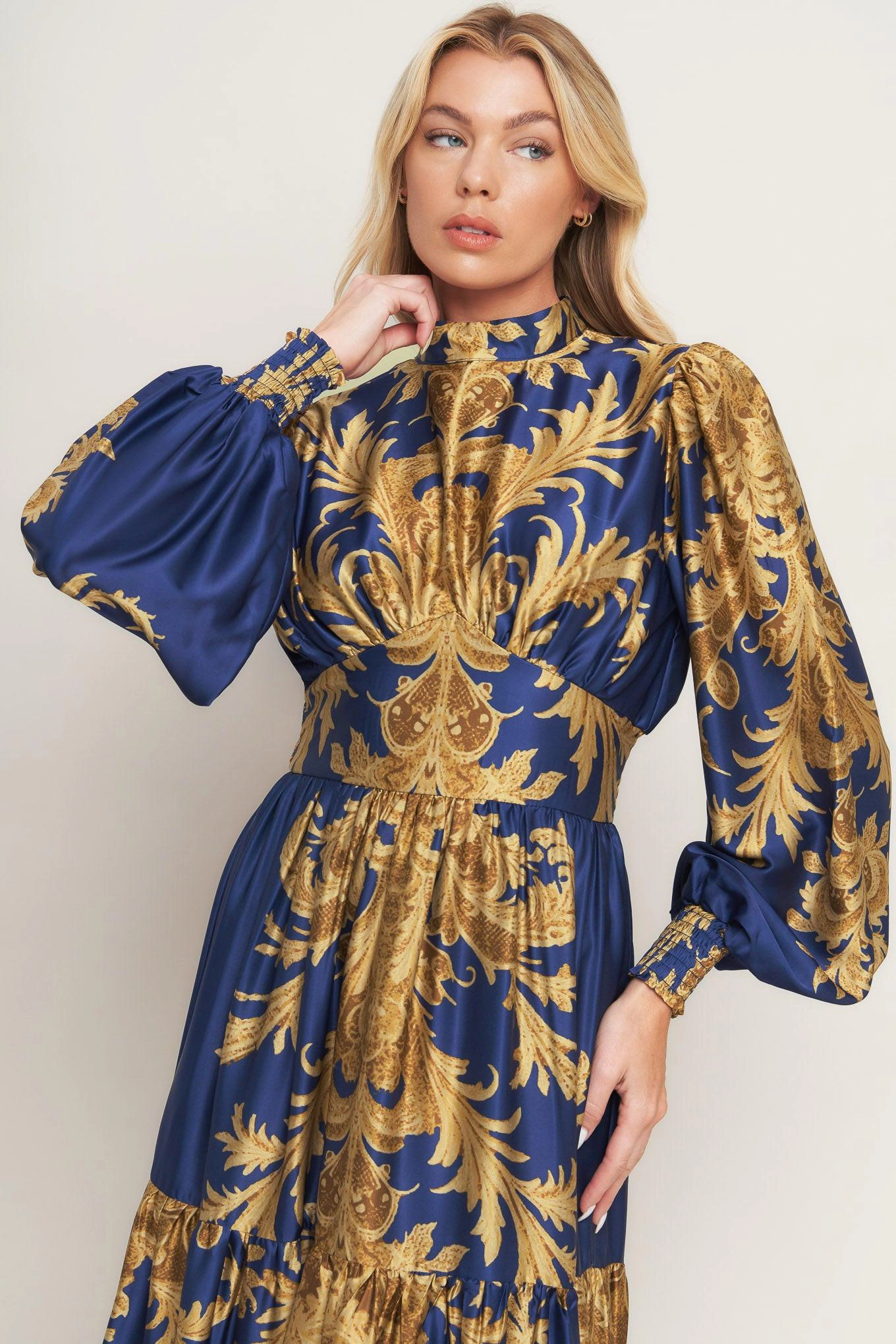 TRUEDAMES Women Palace Waltz Woven Maxi Dress