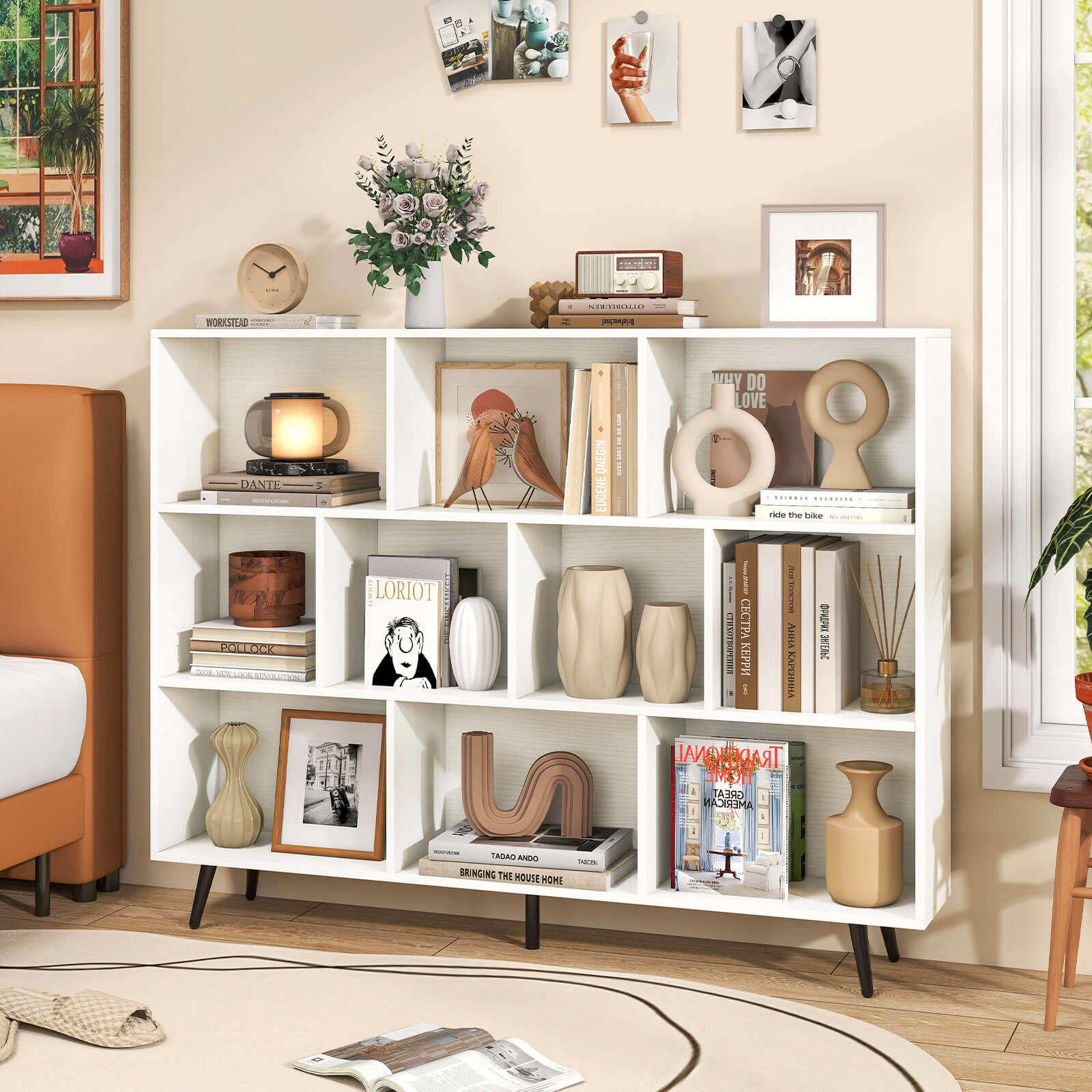 Costway 7/8/10/10 Cube 31.5"/39.5"/47"/55" Bookcase