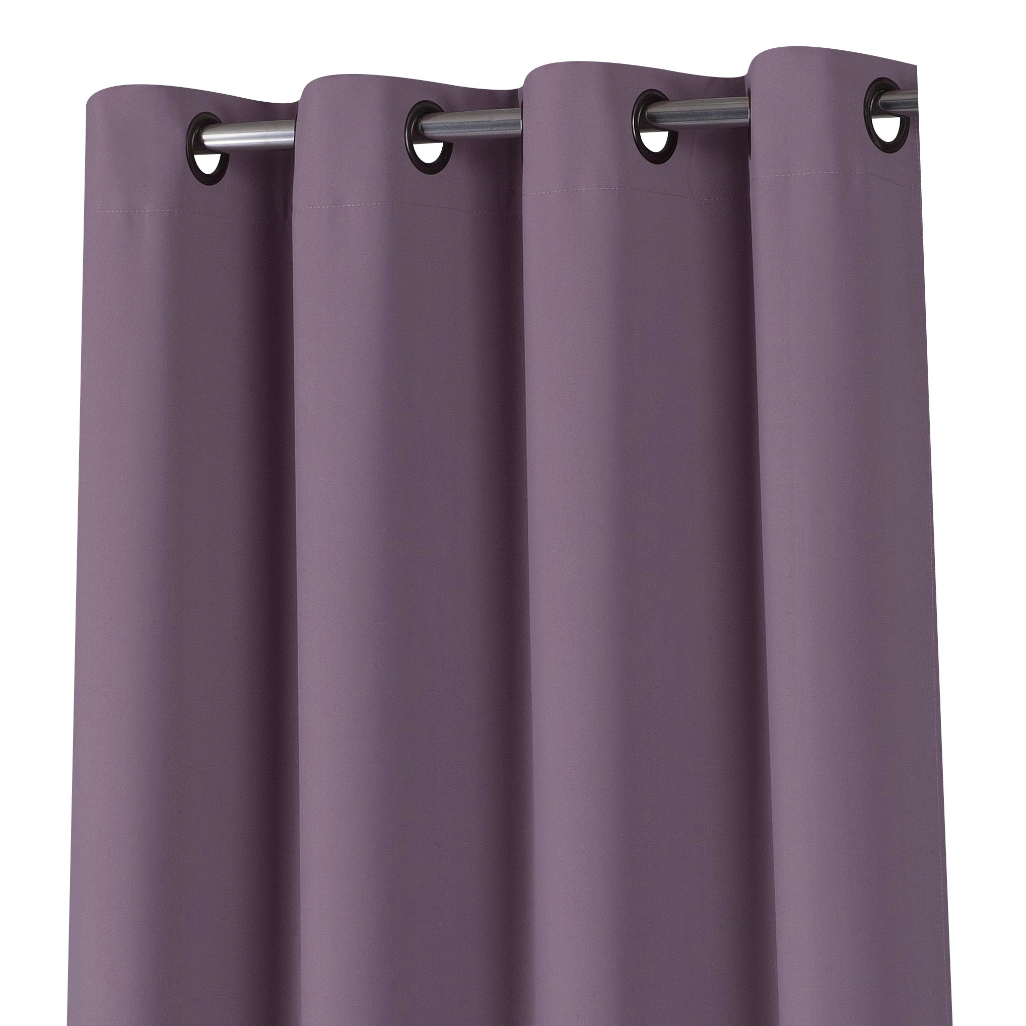 Kate Aurora Lavender 2 Piece Grommet Top Blackout Curtain Panels For Extra Long Windows