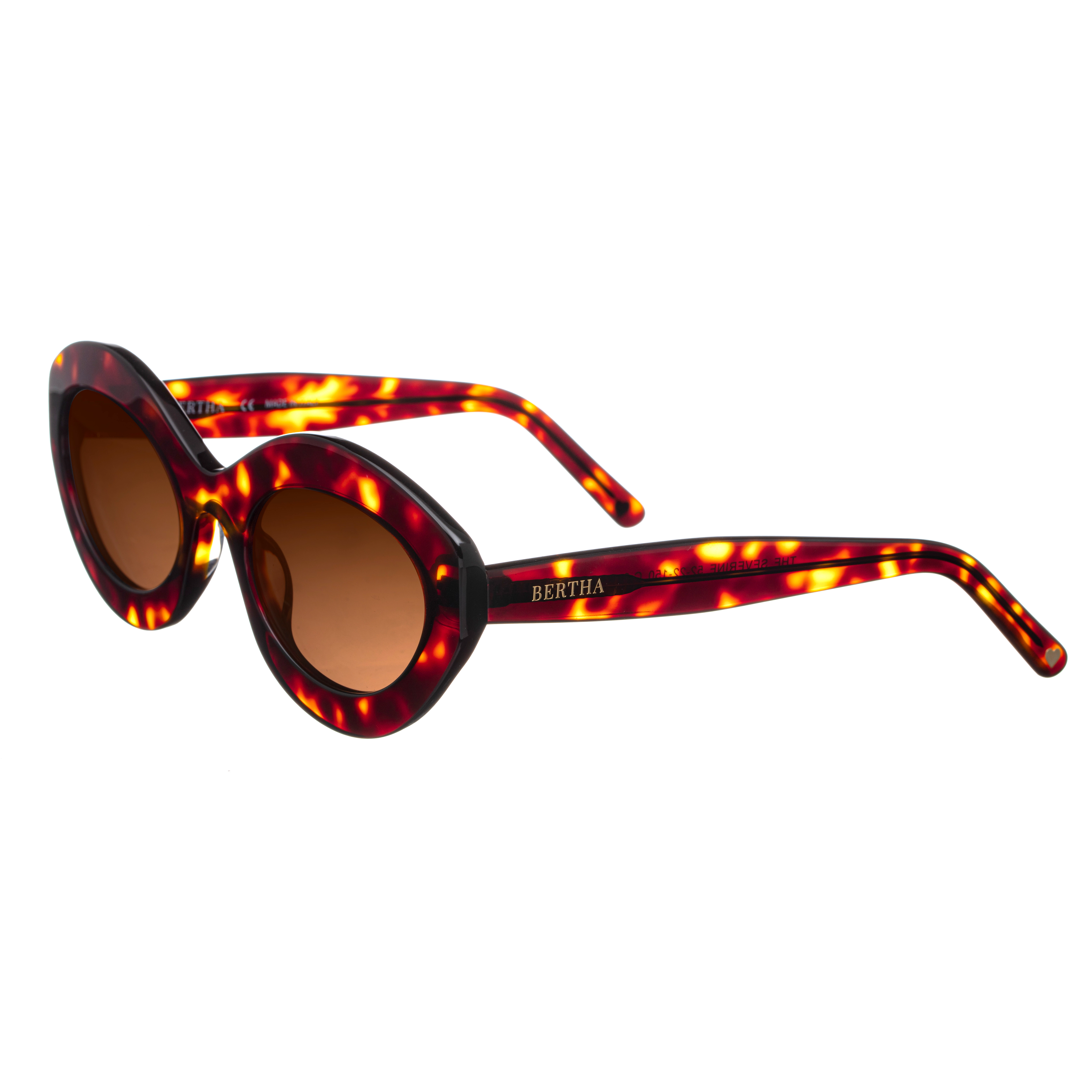 BERTHA Severine Womens Handmade in Italy Sunglasses