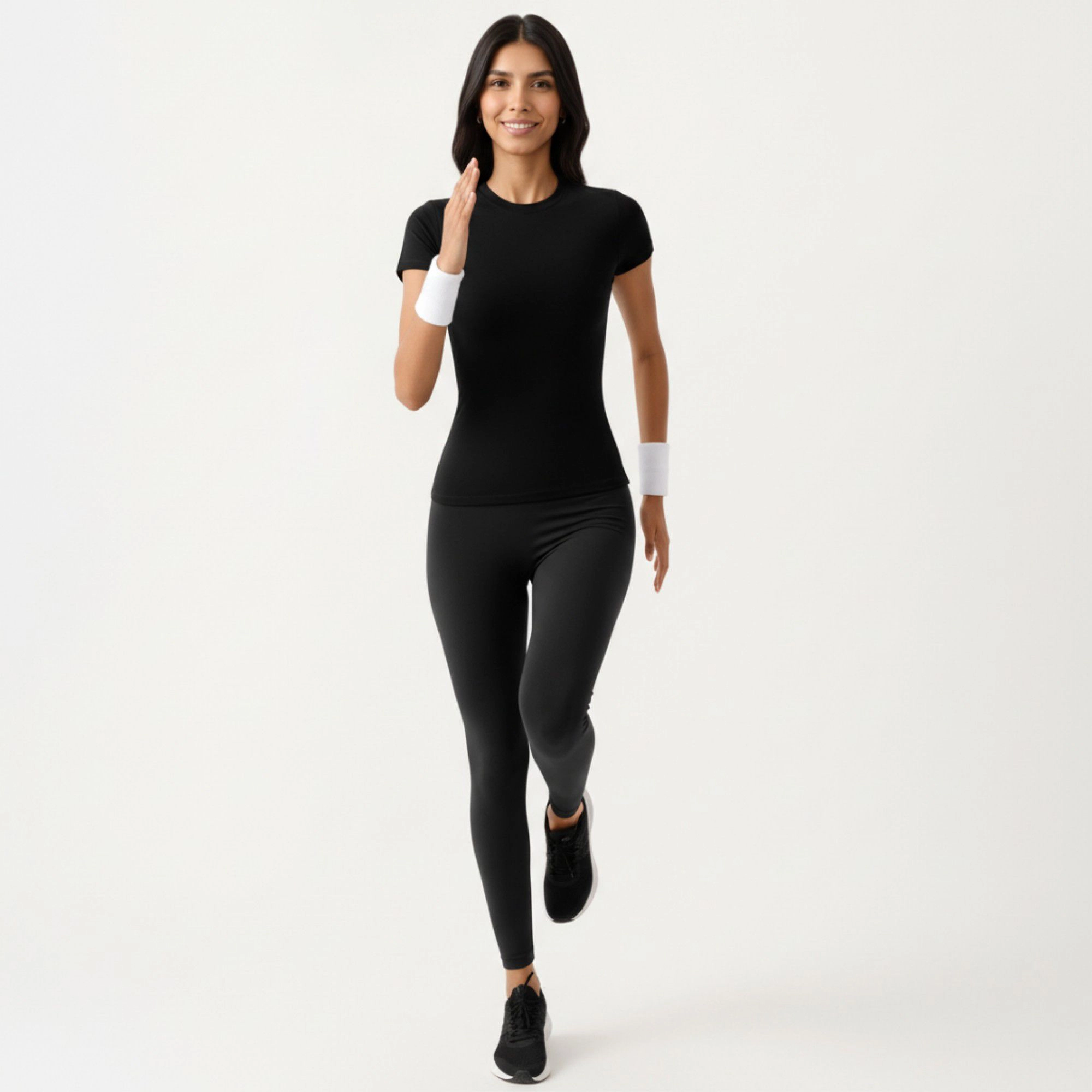 Anna-Kaci Women's Short Sleeve Fitted Active T-Shirt with Crew Neck and Stretch Performance Fabric