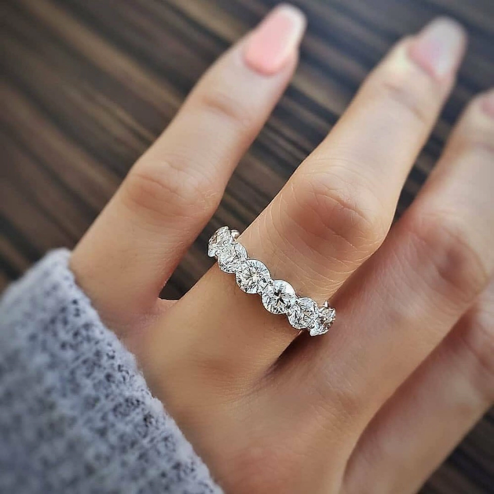 14K Gold Plated Cubic Zirconia Stackable Statement Ring