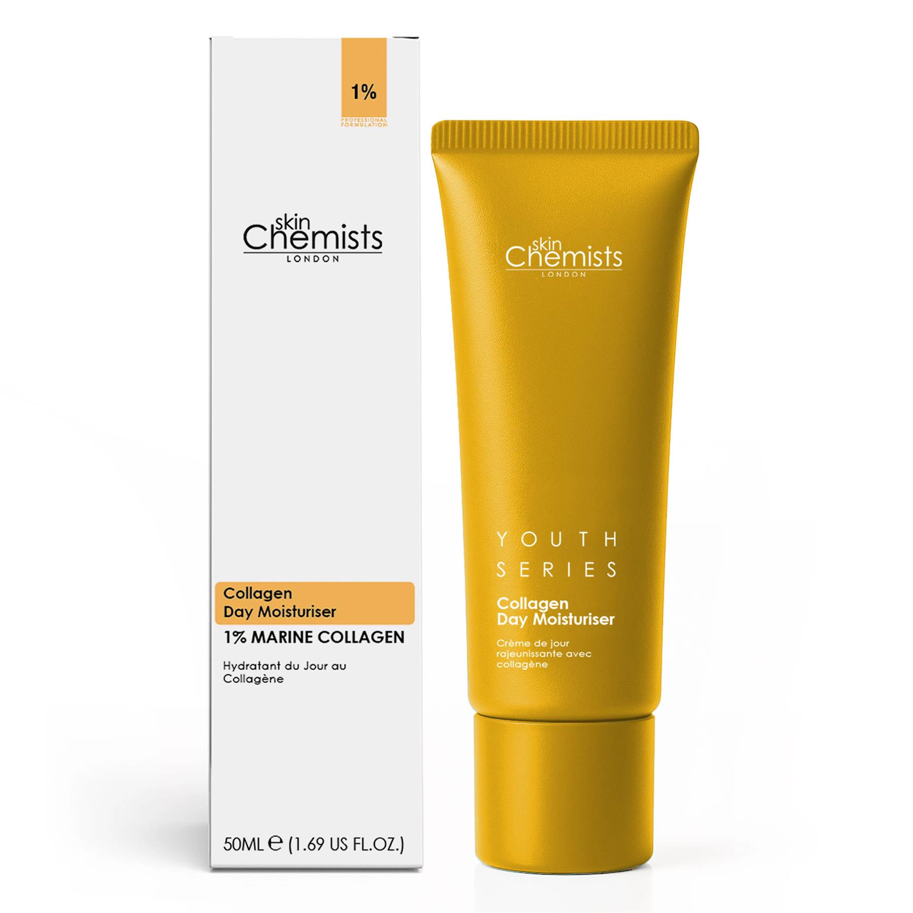 skinChemists Collagen Day Moisturiser 50ml - Anti-Aging, Firming for Loss of Firmness