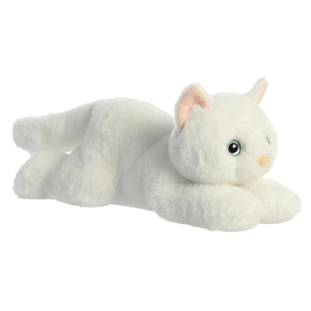Aurora Flopsie Precious White Kitty Cat 12-Inch Stuffed Animal Plush