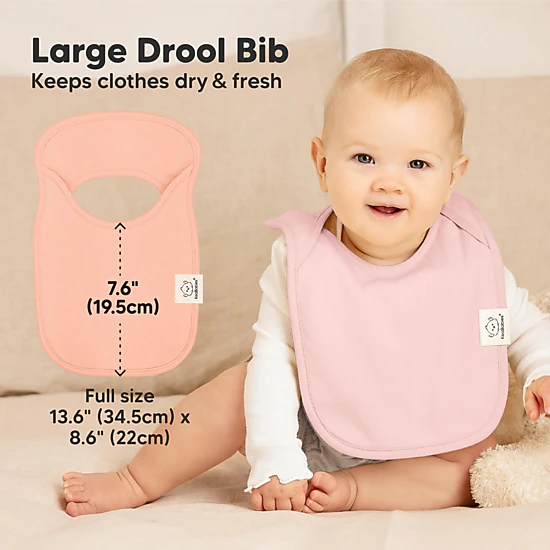 KeaBabies 8-Pack Hallo Drool Bibs