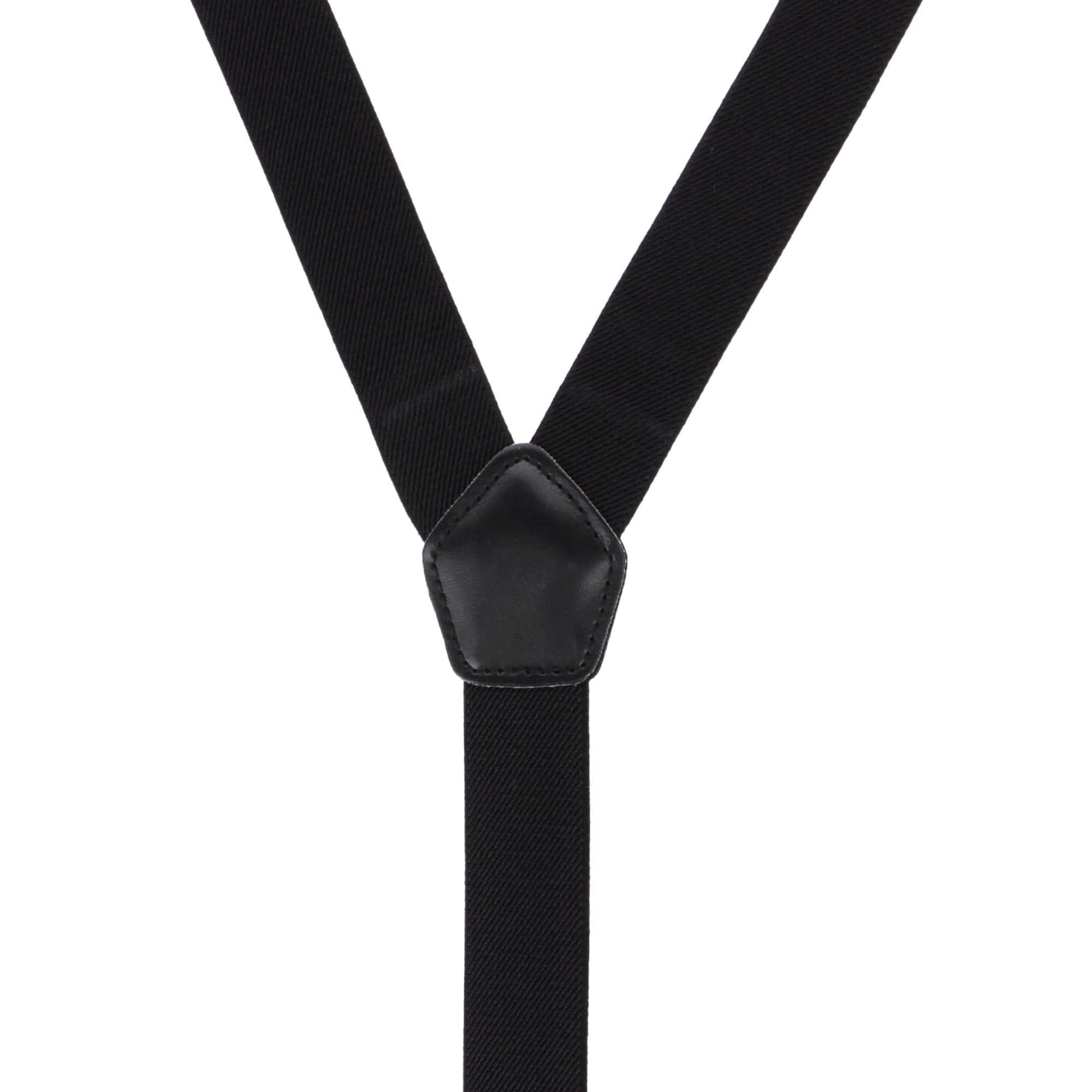 CTM Men's 1-Inch Wide Elastic Clip End Suspenders