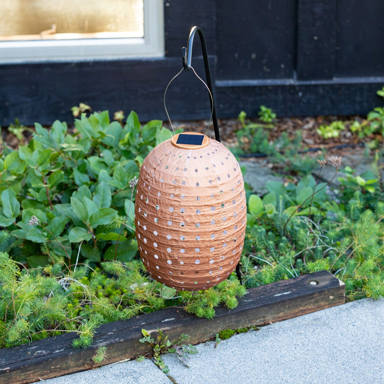 Allsop Home & Garden Soji Stella Barrel Swiss Dot 14 Solar Lantern