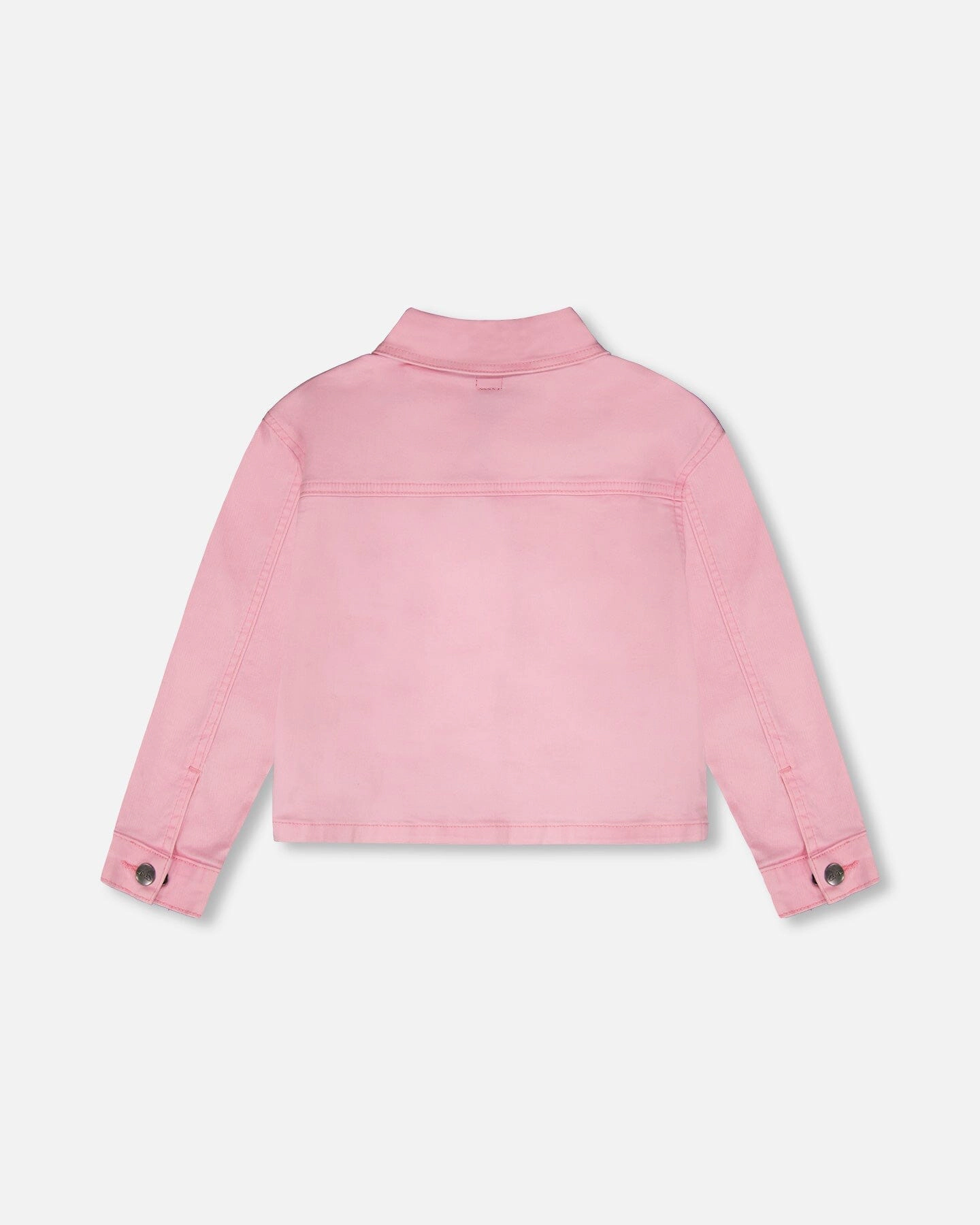 Deux par Deux Girls Denim Jacket with Embroidered Patches
