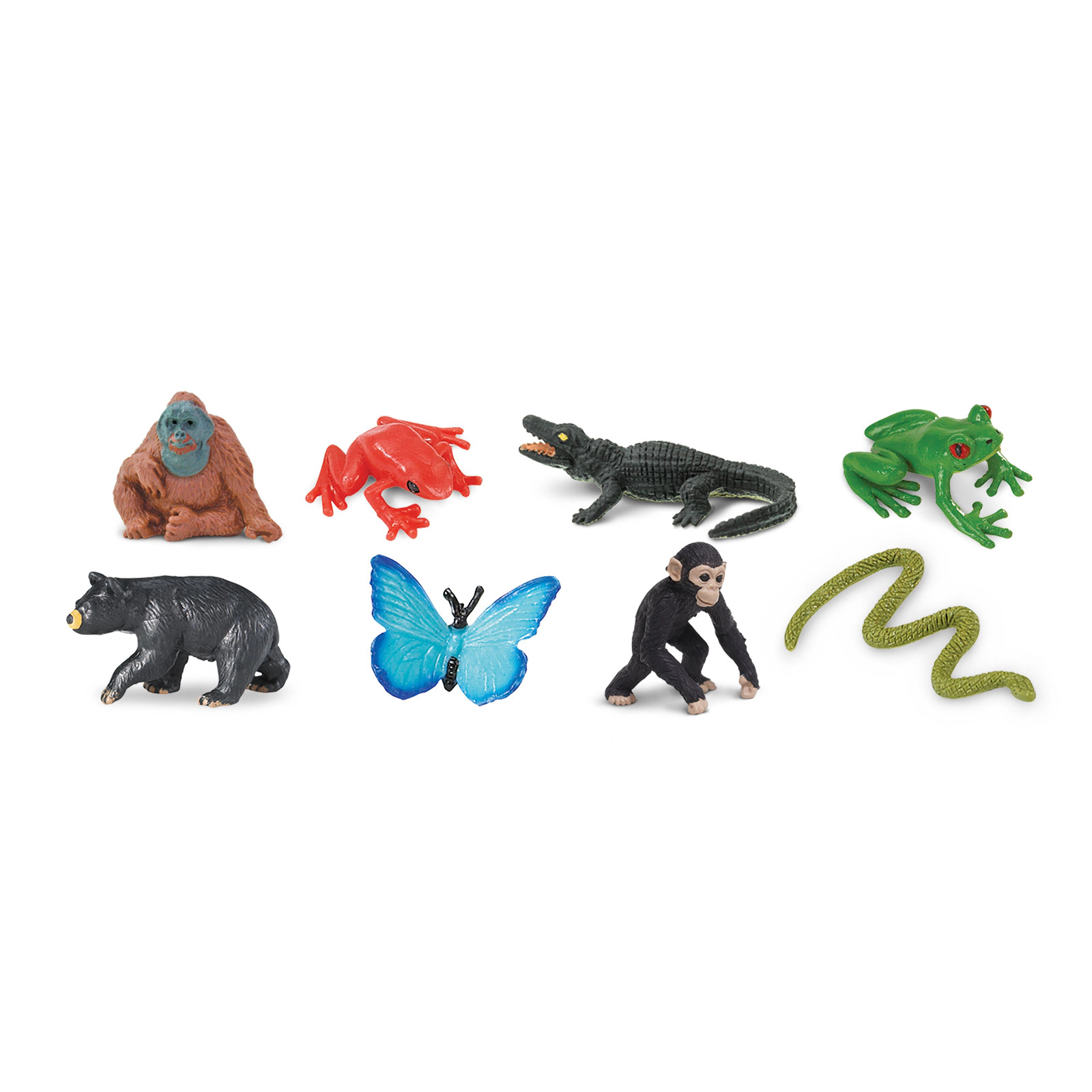 Safari Ltd. - Rainforest Fun Pack - 8 Mini Toy Figurines for Kids