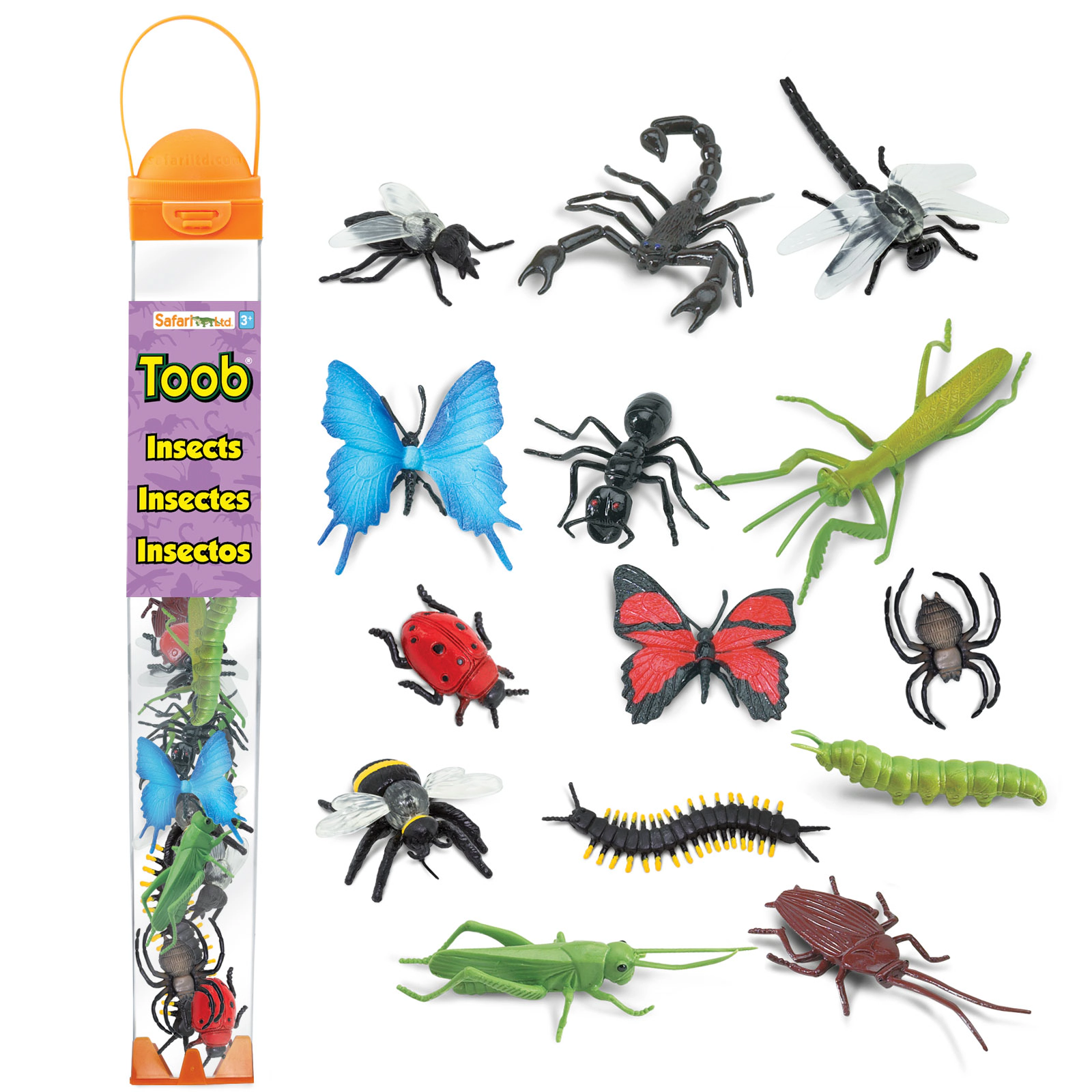 Safari Ltd. - Insects TOOB - contains 14 Mini Figurines