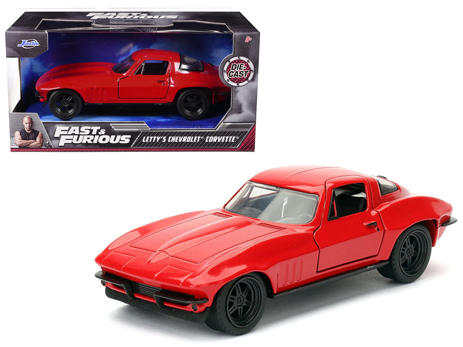 Jada Letty's Chevrolet Corvette Fast & Furious F8 "The Fate of the Furious" Movie 1/ Diecast Model Car by Jada