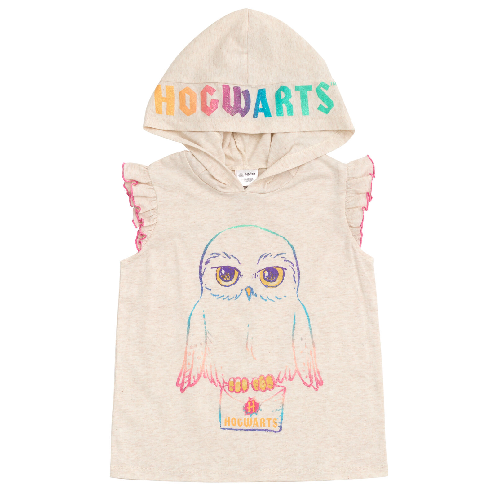 Harry Potter Hedwig Girls' Cosplay Sleeveless Hooded Tank and Shorts Set