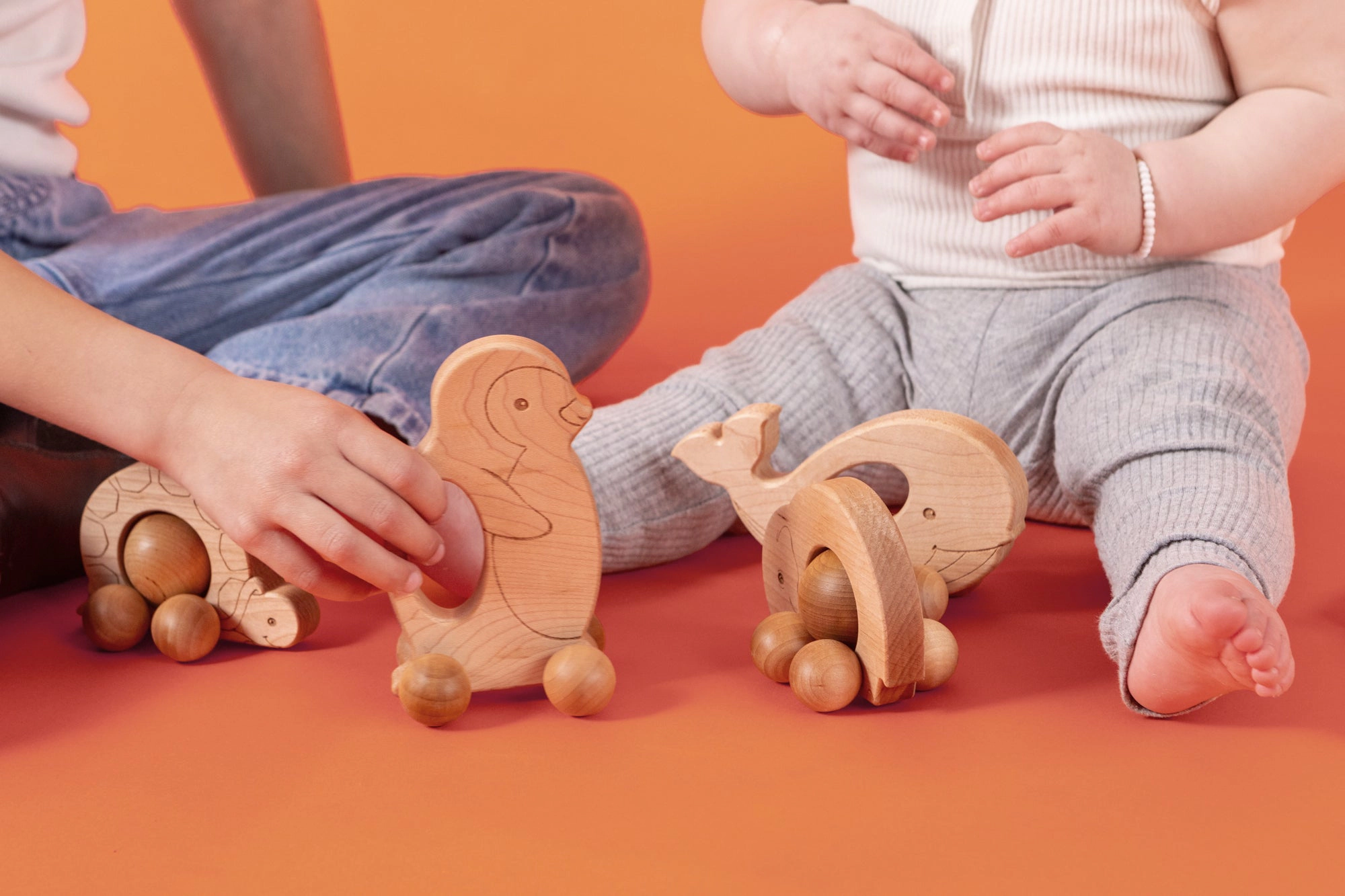 Easy Grasp Kangaroo Push Toy - Made in the USA