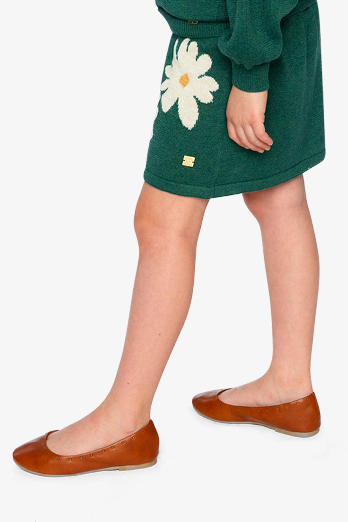 Deux par Girls Daisy Jacquard Knitted Skirt