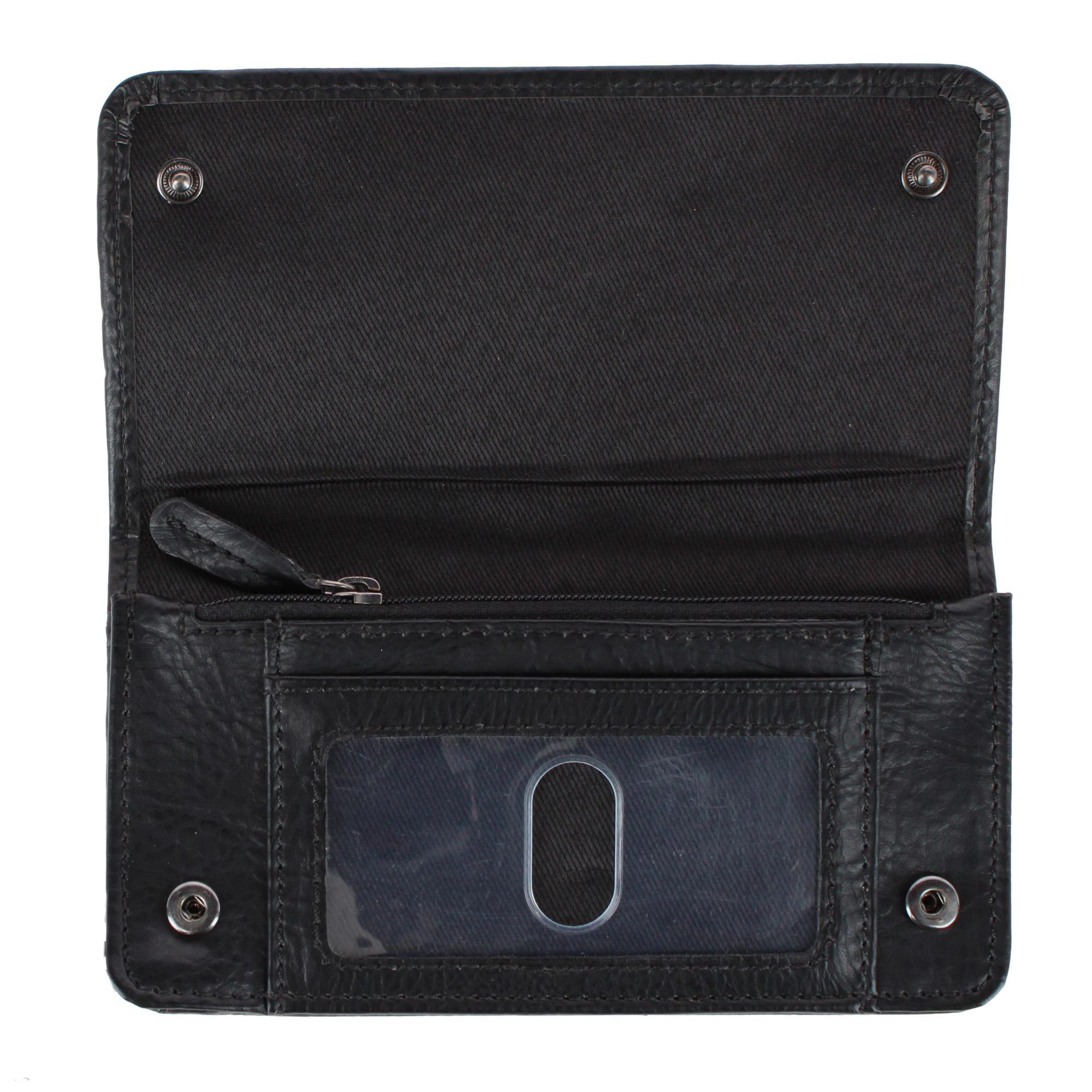 Dickies Men's Leather Trucker Chain Wallet