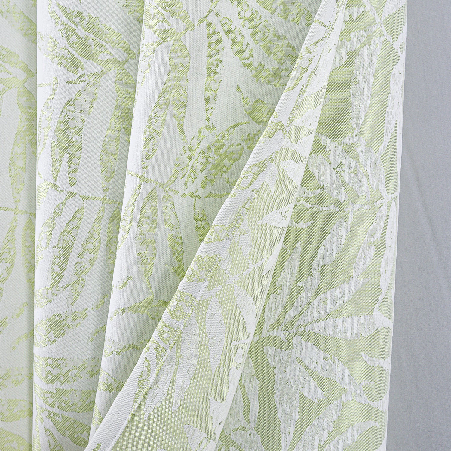 RT Designers Collection 100% Polyester 140 GSM Liana Jacquard Grommet Curtain Panel 54" x 84" Sage