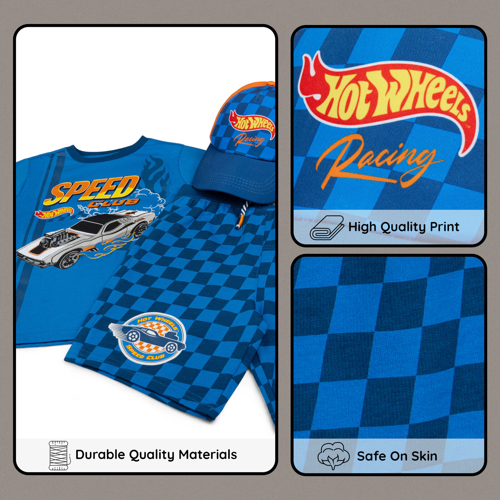 Hot Wheels Boys' Racing T-Shirt and Shorts Set