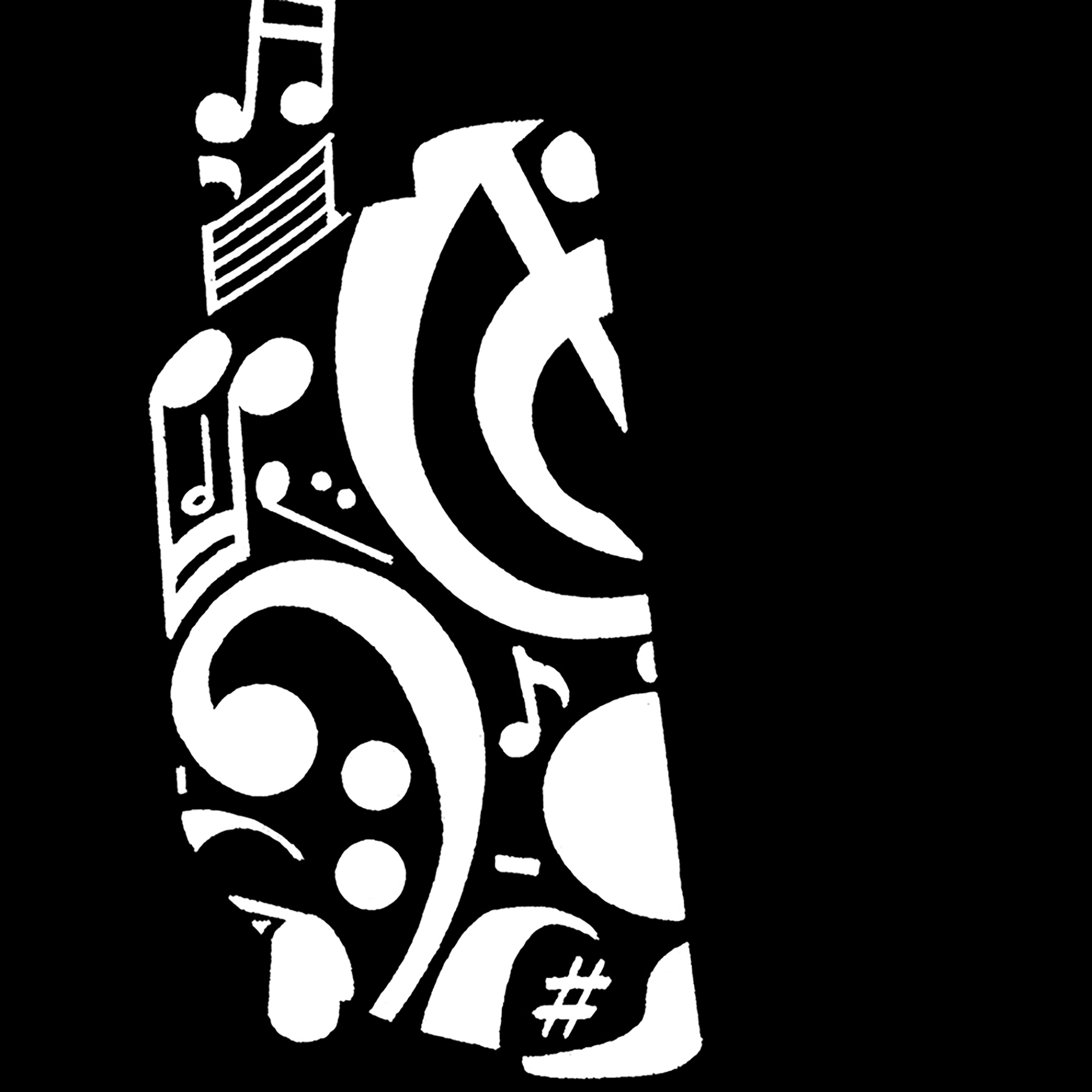 LA Pop Art Men's Music Note Headphones Word T-Shirt - 100% Cotton Crew Neck Short Sleeve