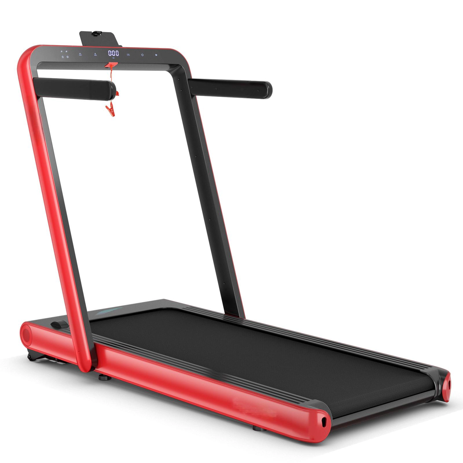 SUGIFT Red 4.75-HP 2-in-1 Folding Treadmill with Remote App Control 58-in W 31-in D 47-in H 265-lb User Capacity