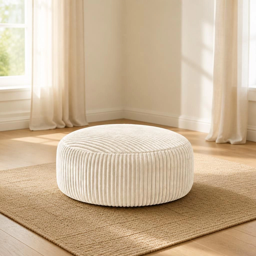 GOODSILO Corduroy Lazy Single Seat Bean Bag Chair