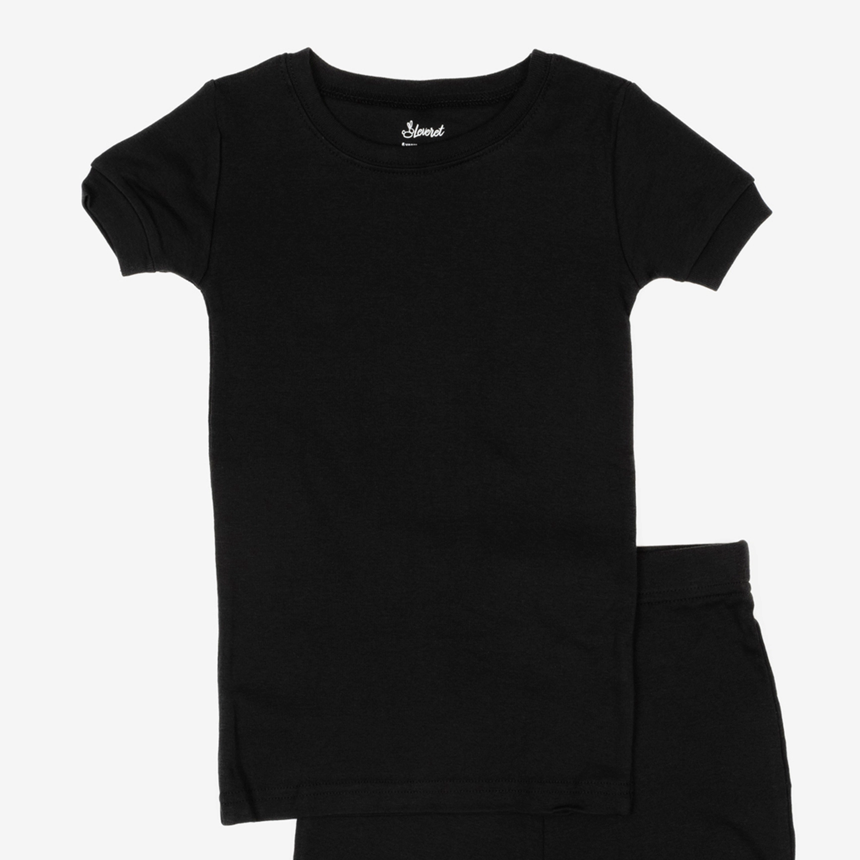 Leveret Kids 2-pc. Cotton Solid Short Sleeve Shirt & Shorts Pajama Set