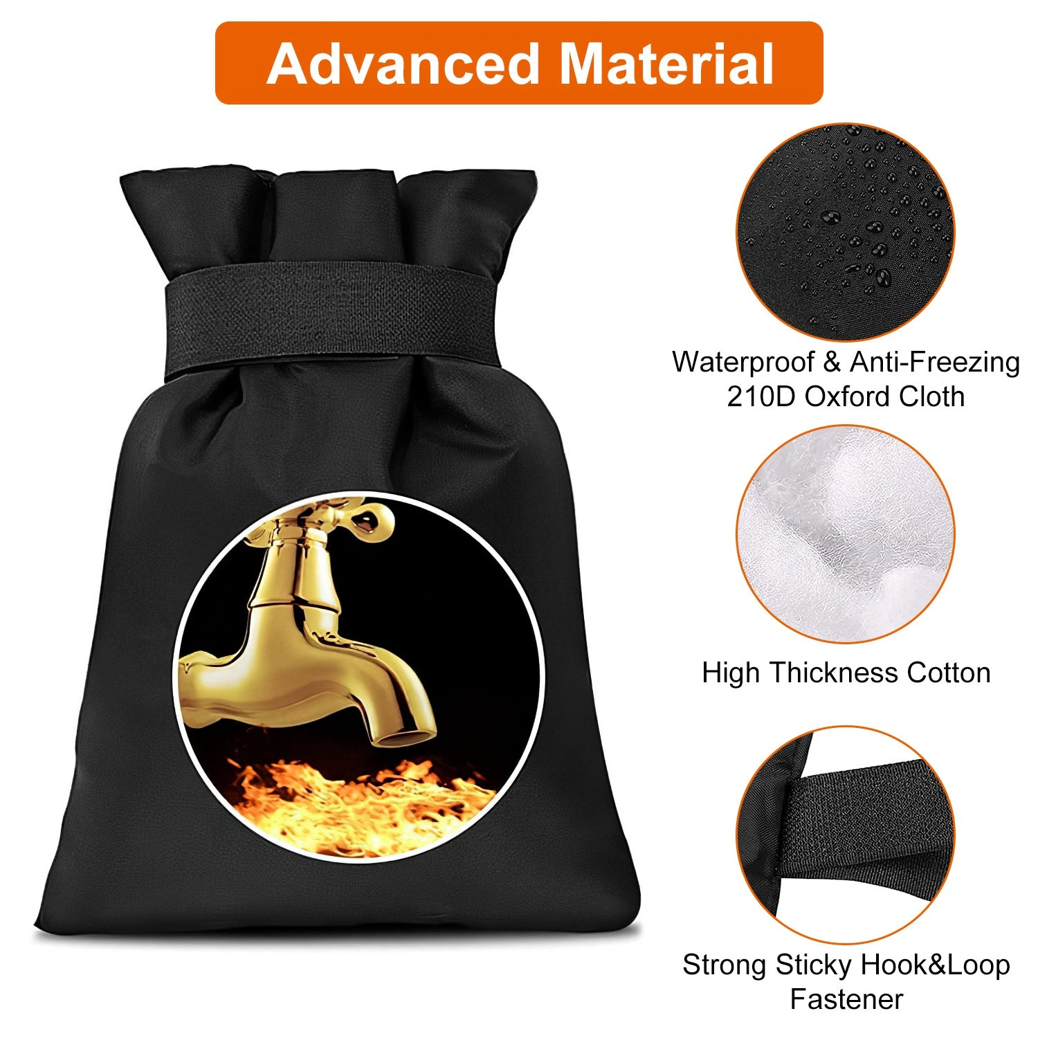 GBruno 4-Piece Insulated Outdoor Faucet Covers