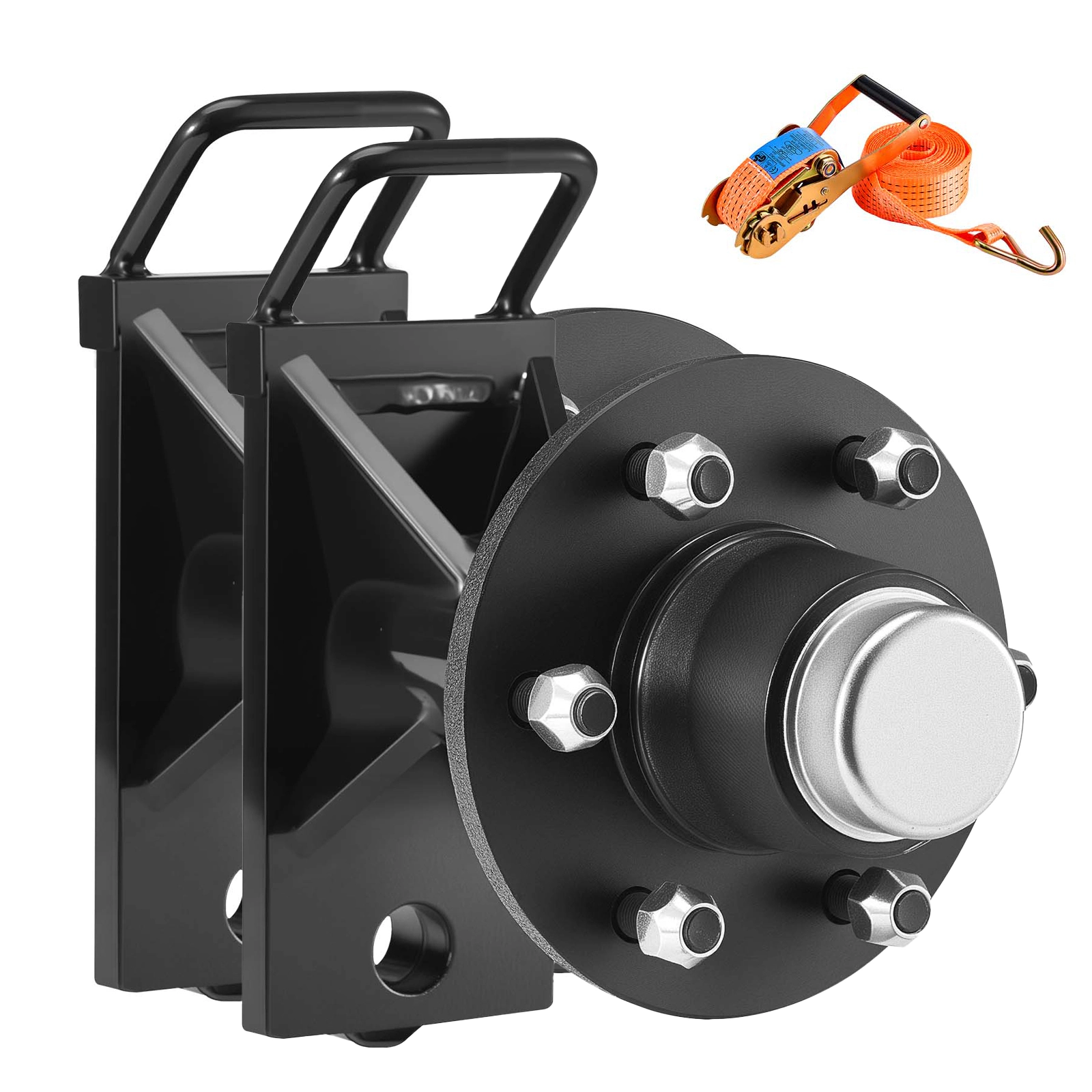 HONGGE Heavy Duty Shipping Container Wheels Kit with Ratchet Tie Down Axle Moves 20 ft