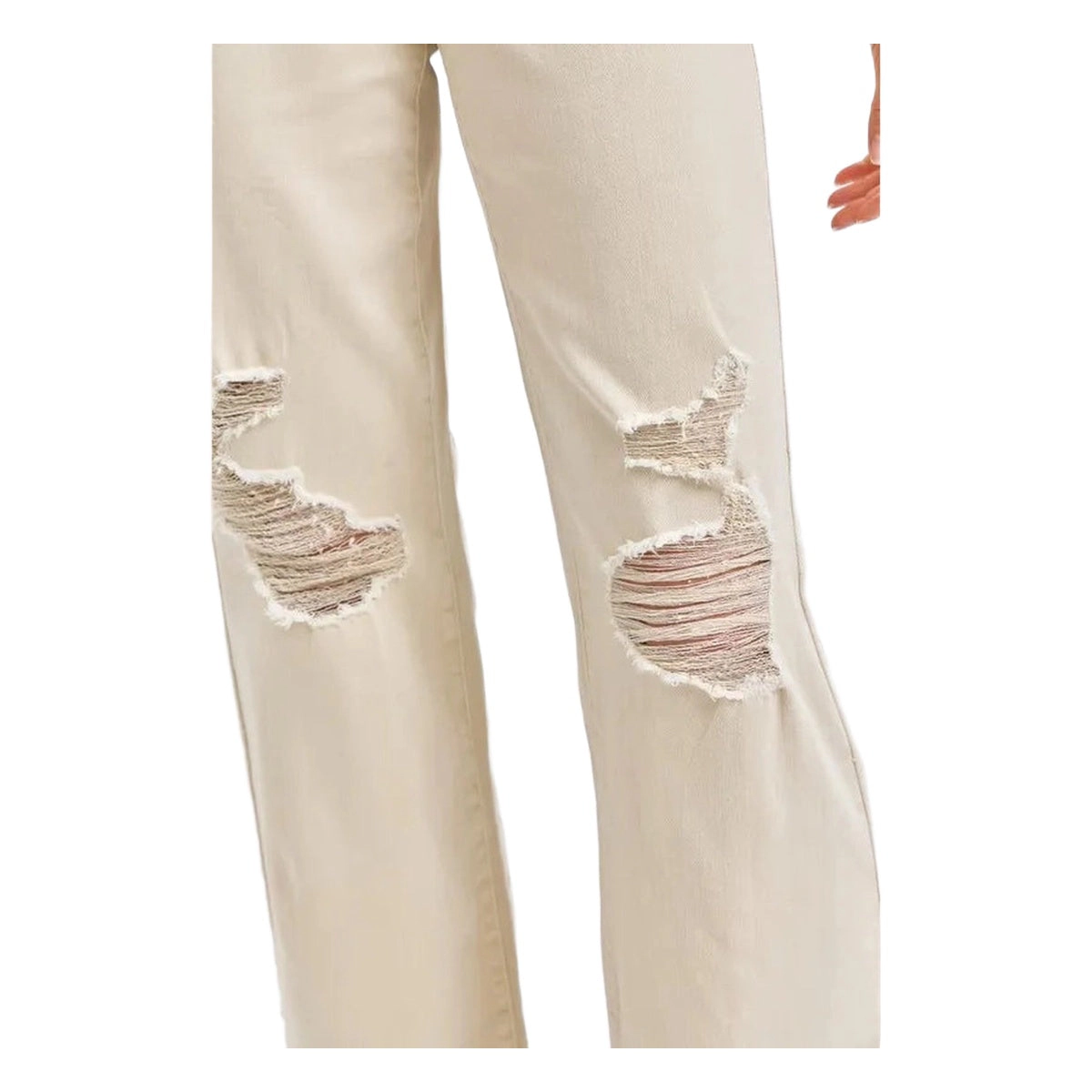 Judy Blue Full High Waist Distressed Wide Leg Jeans