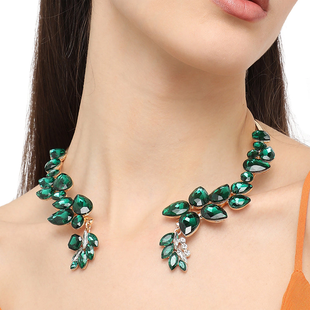 SOHI Women's Party Stone Statement Necklace