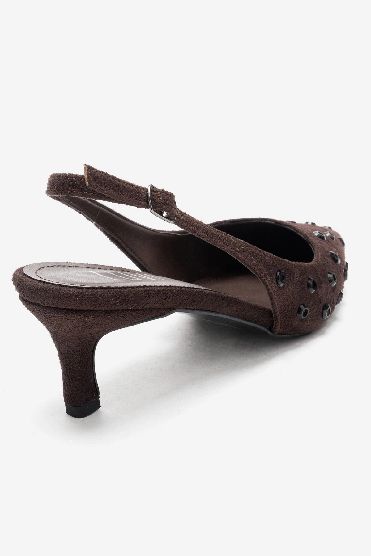 Prologue Shoes Womens Lorex Embellished Stiletto Slingback Pump