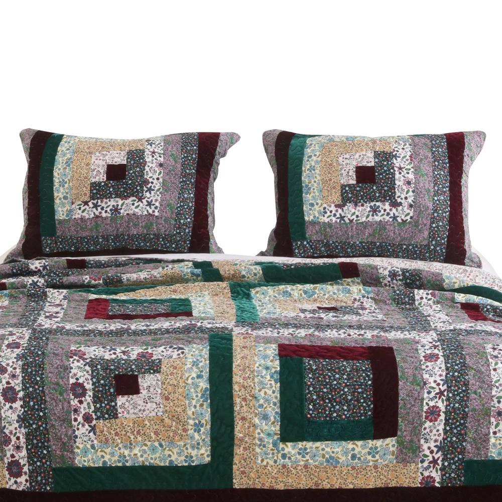 Greenland Home Fashion Pine Grove Floral Print Perfect Pillow Sham