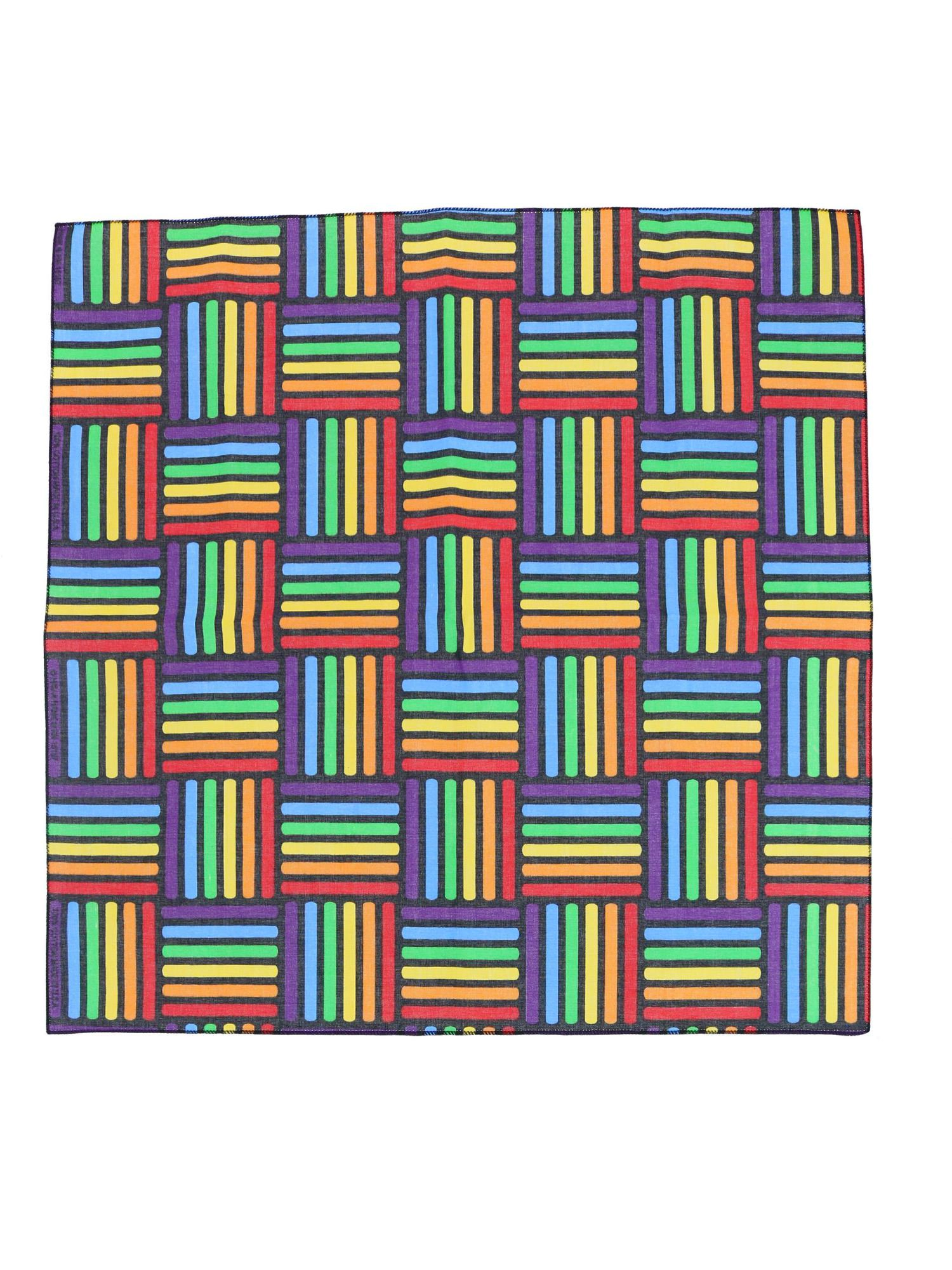 CTM® Cotton Rainbow Weave Print Bandana