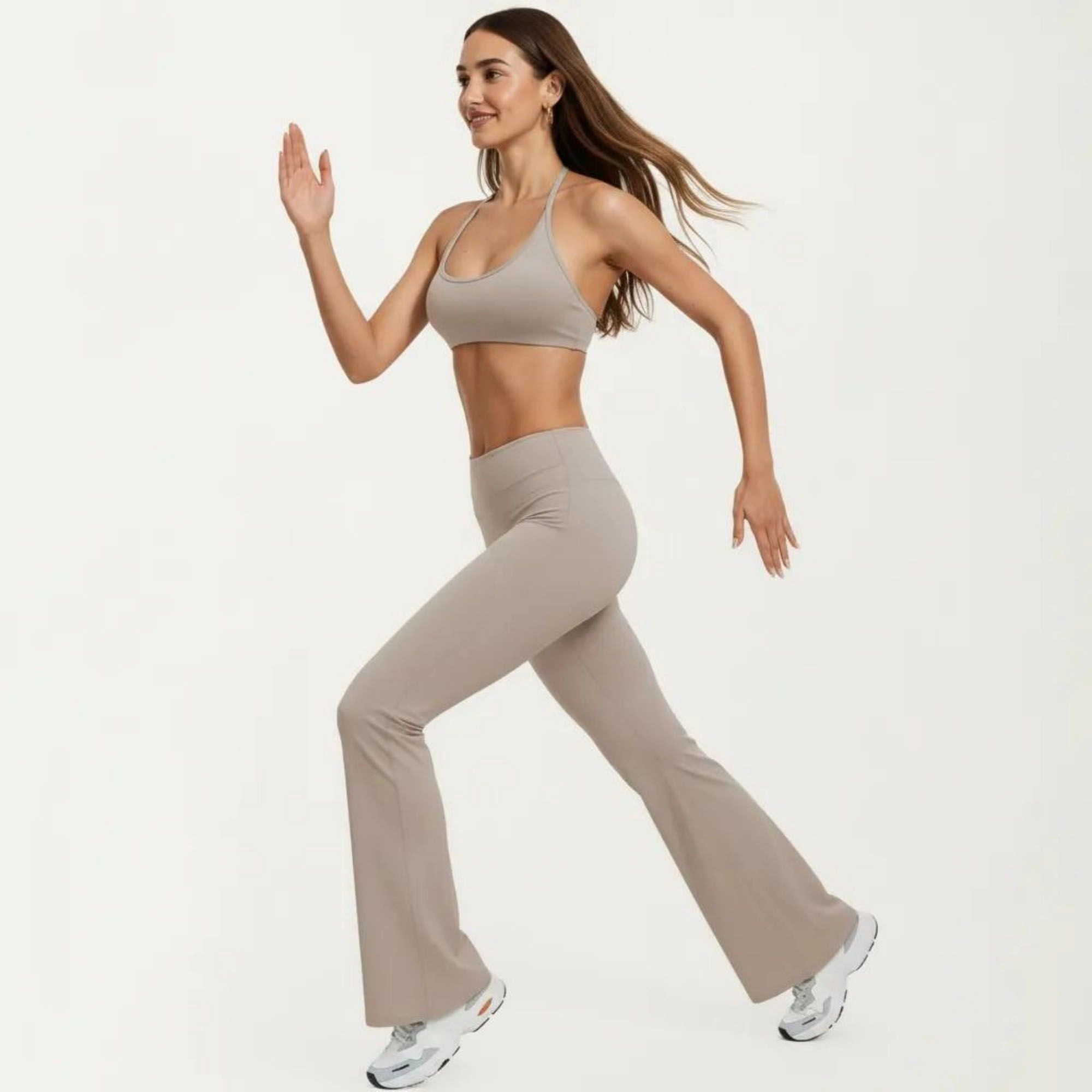 Anna-Kaci Active Women's High Waist Flare Yoga Pants Stretch Bootcut Workout Leggings for Training Running Lounge