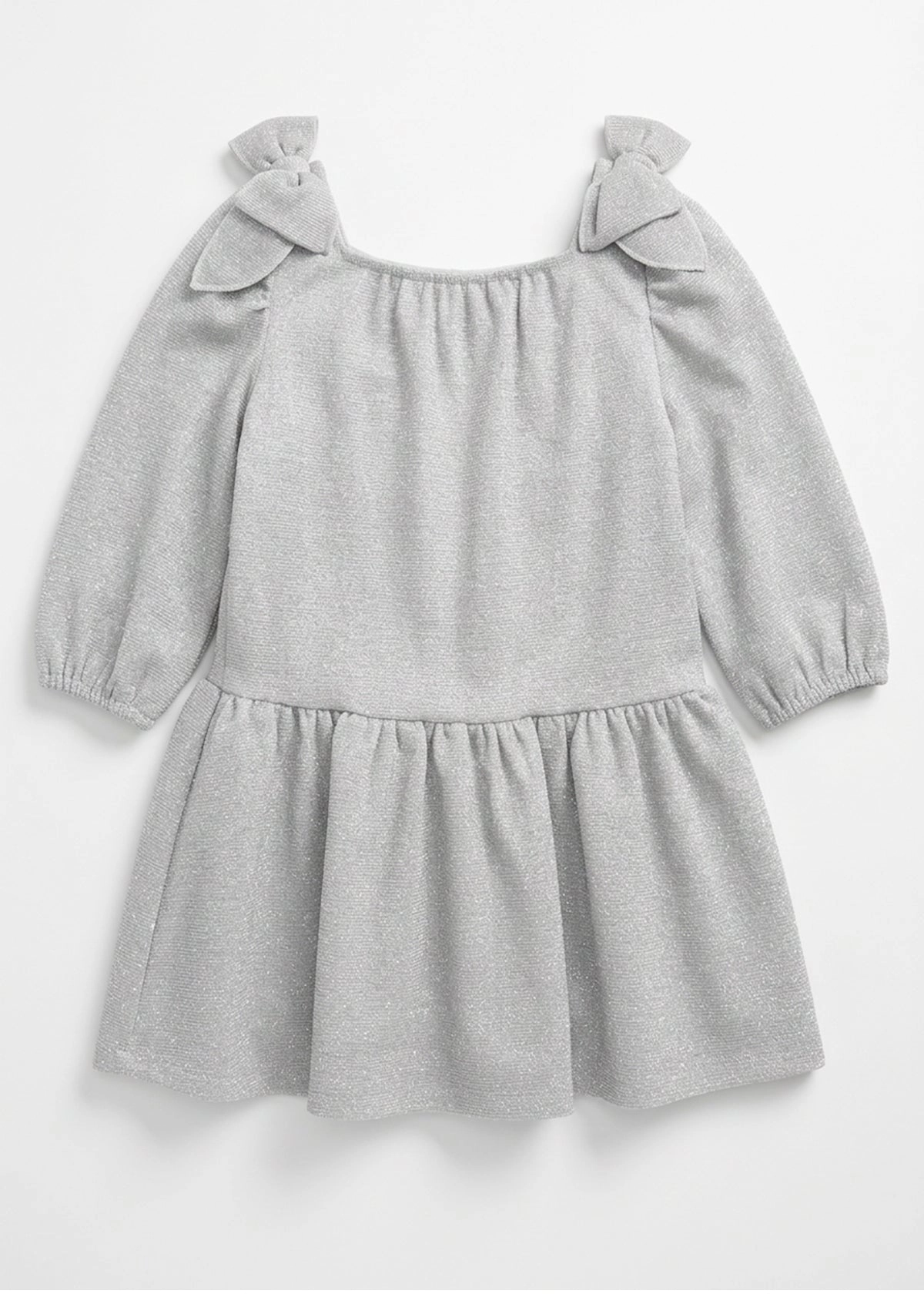 Isobella and Chloe Glimmer Woven Dress - Silver