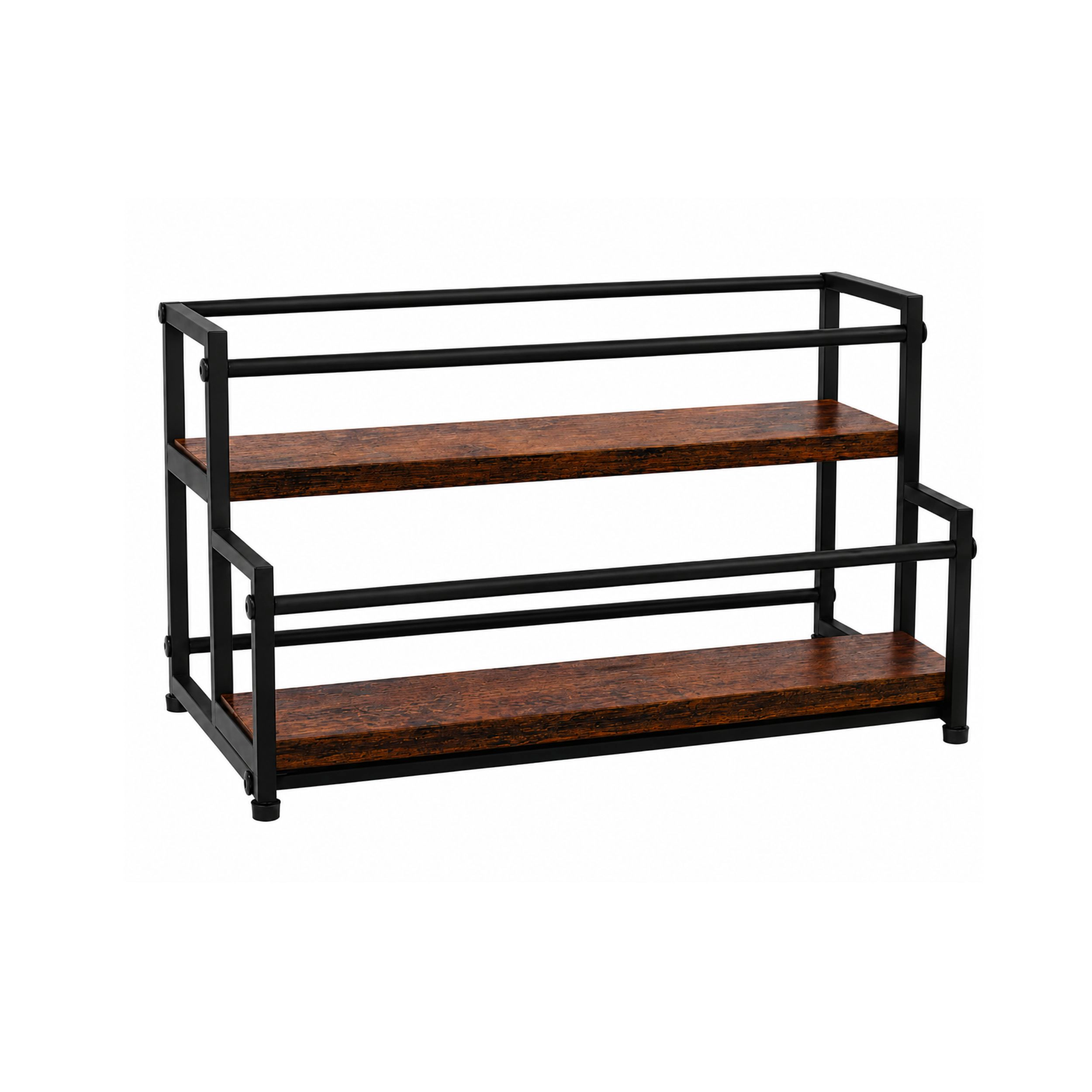 Stock Preferred Metal Coffee Syrup Rack Organizer 10 Bottle Countertop Holder