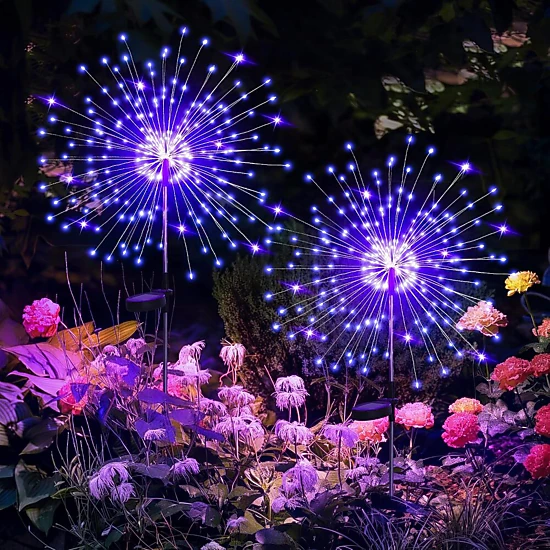Novsight Trading Unisex Solar Firework Garden Lights 2-Pack